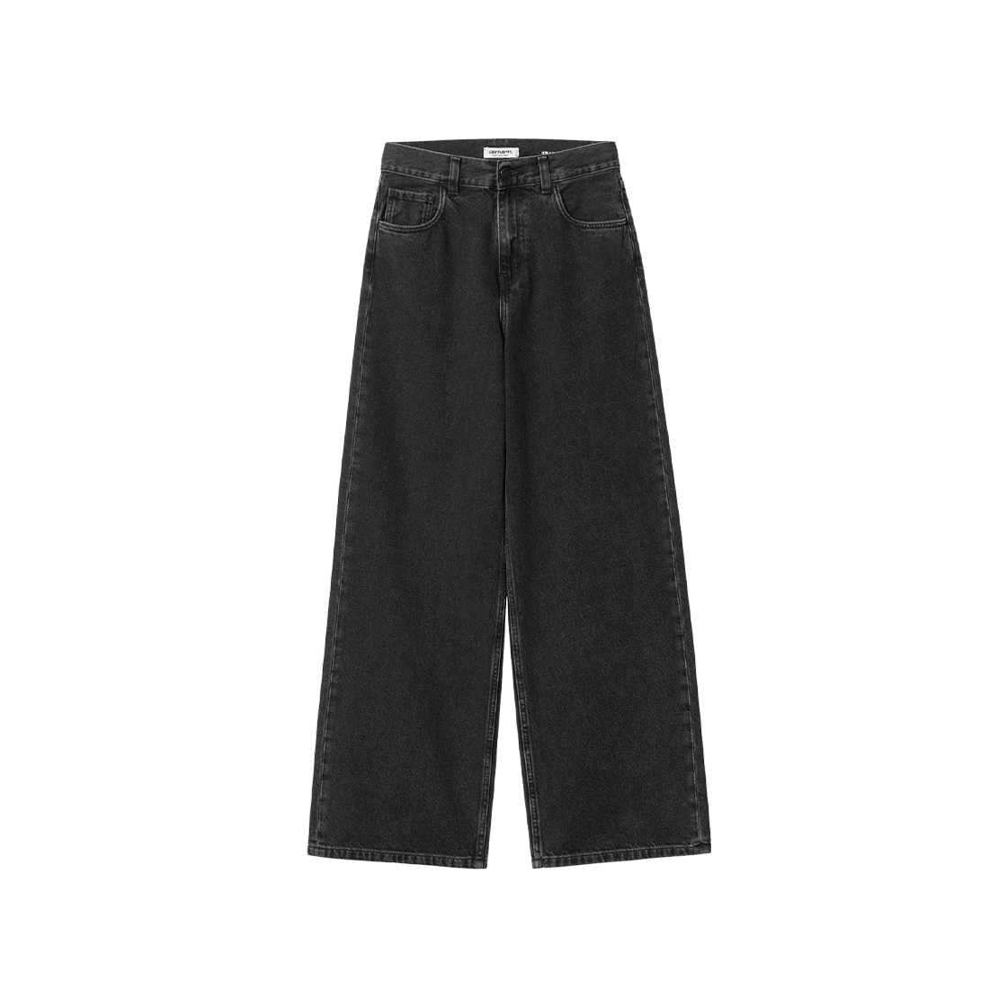 (W) Carhartt WIP Jane Pants Black Stone Washed 상세 이미지 1