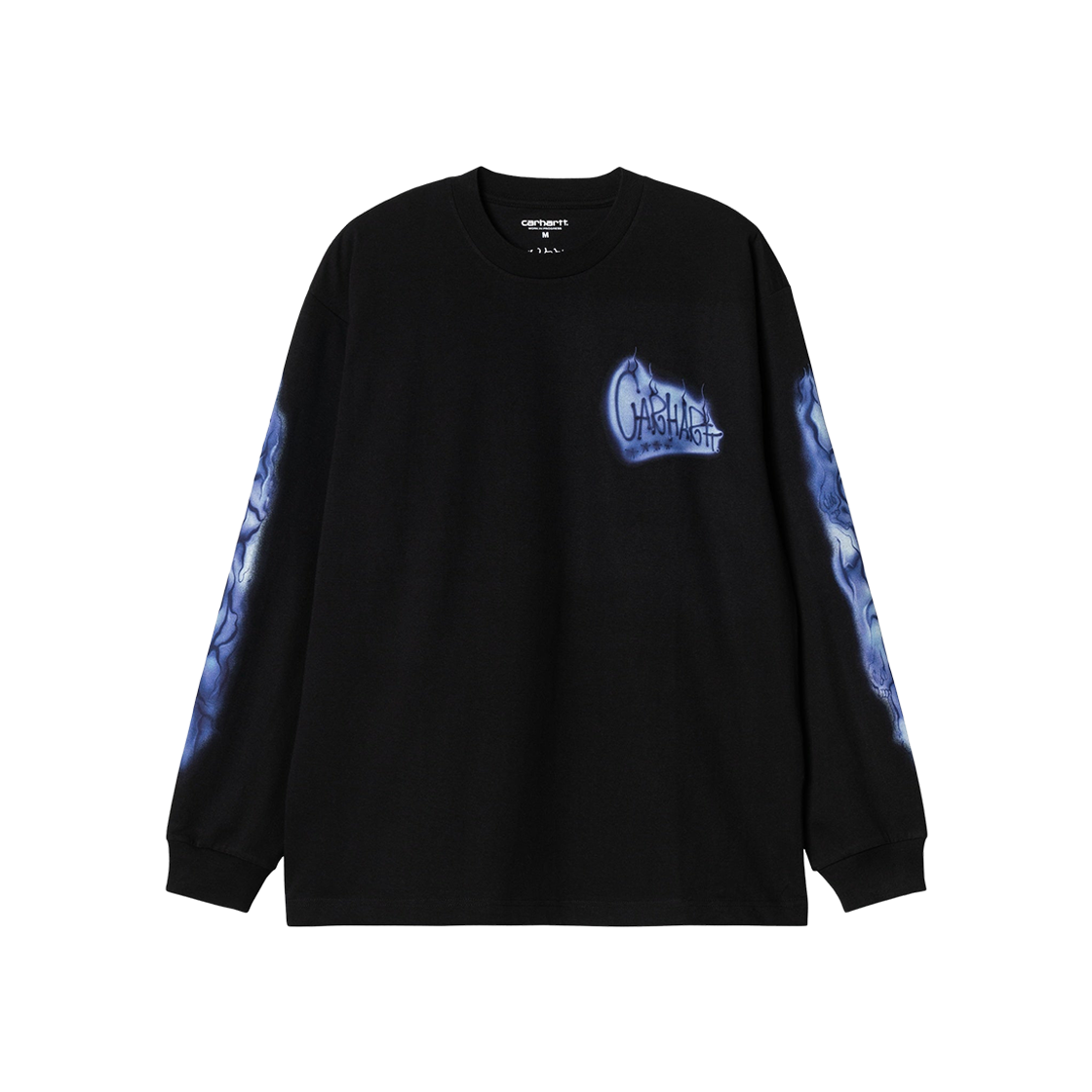 Carhartt WIP Babybrush Grin Long Sleeve T-Shirt Black 상세 이미지 2