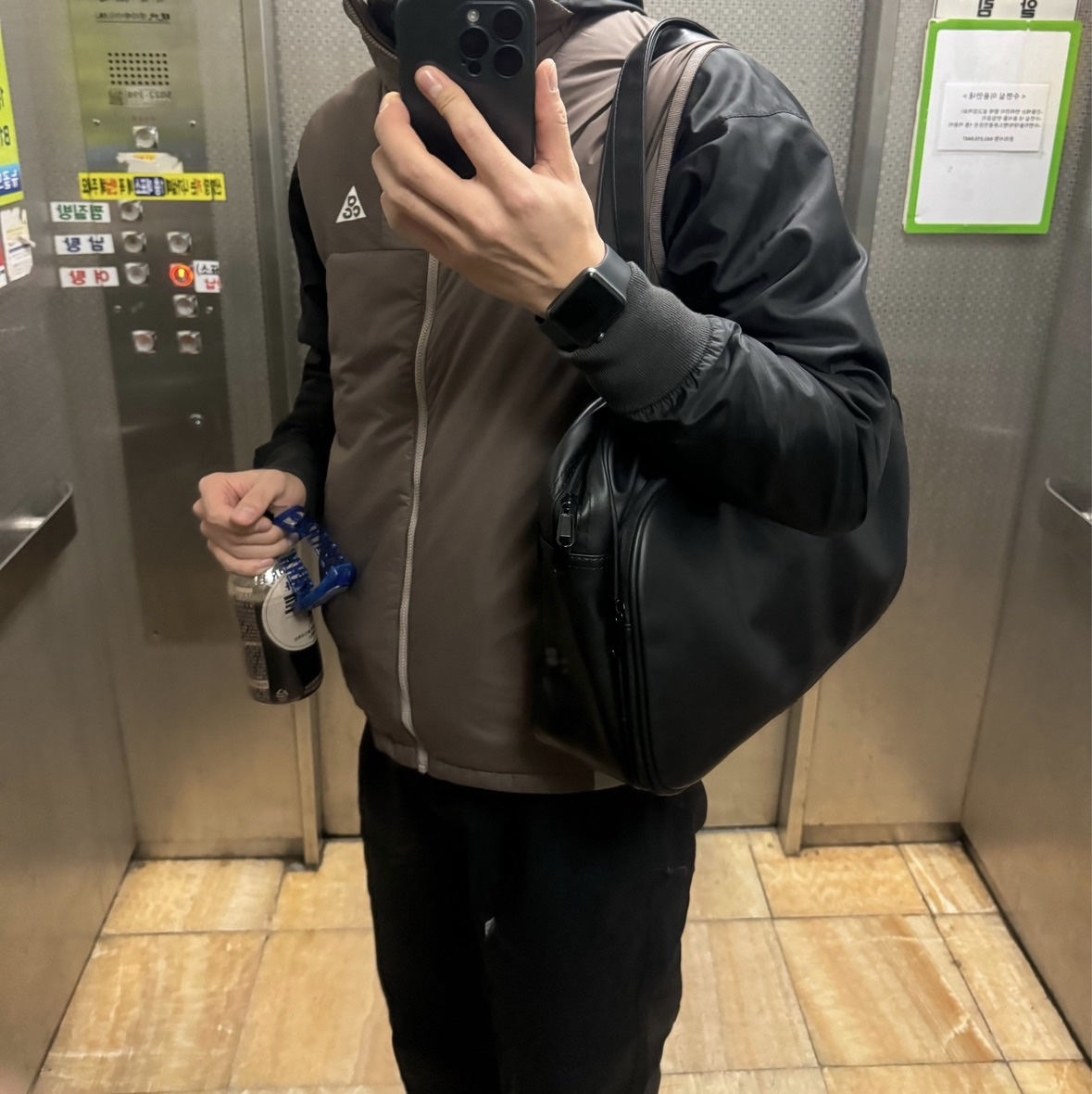 Nike ACG Therma-Fit ADV Rope de Dope Full Zip Vest Iron Stone - Asia 착용 스타일