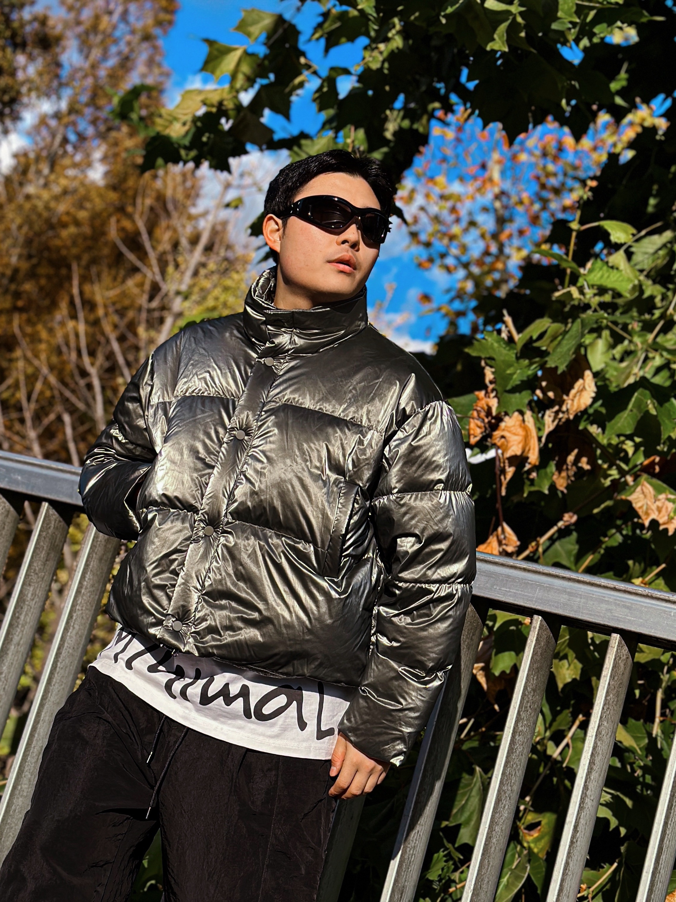 Sunnei Leather Dreamy Black 착용 스타일 - 2