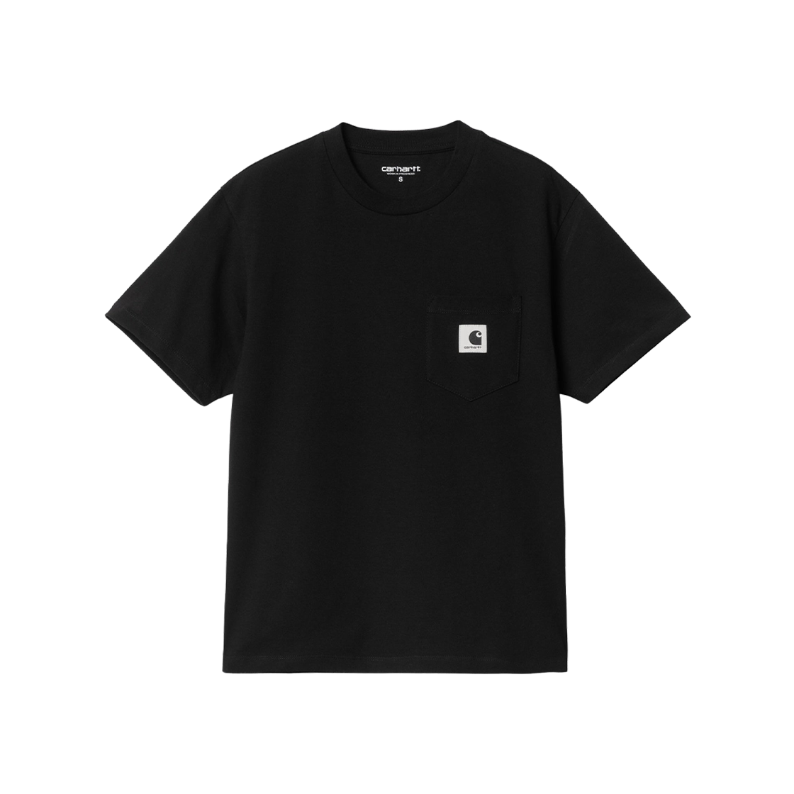 (W) Carhartt WIP Pocket T-Shirt Black 상세 이미지 1