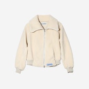 Saenginstudios Saengin Fleece 2Way Zip Up Jacket Ivory