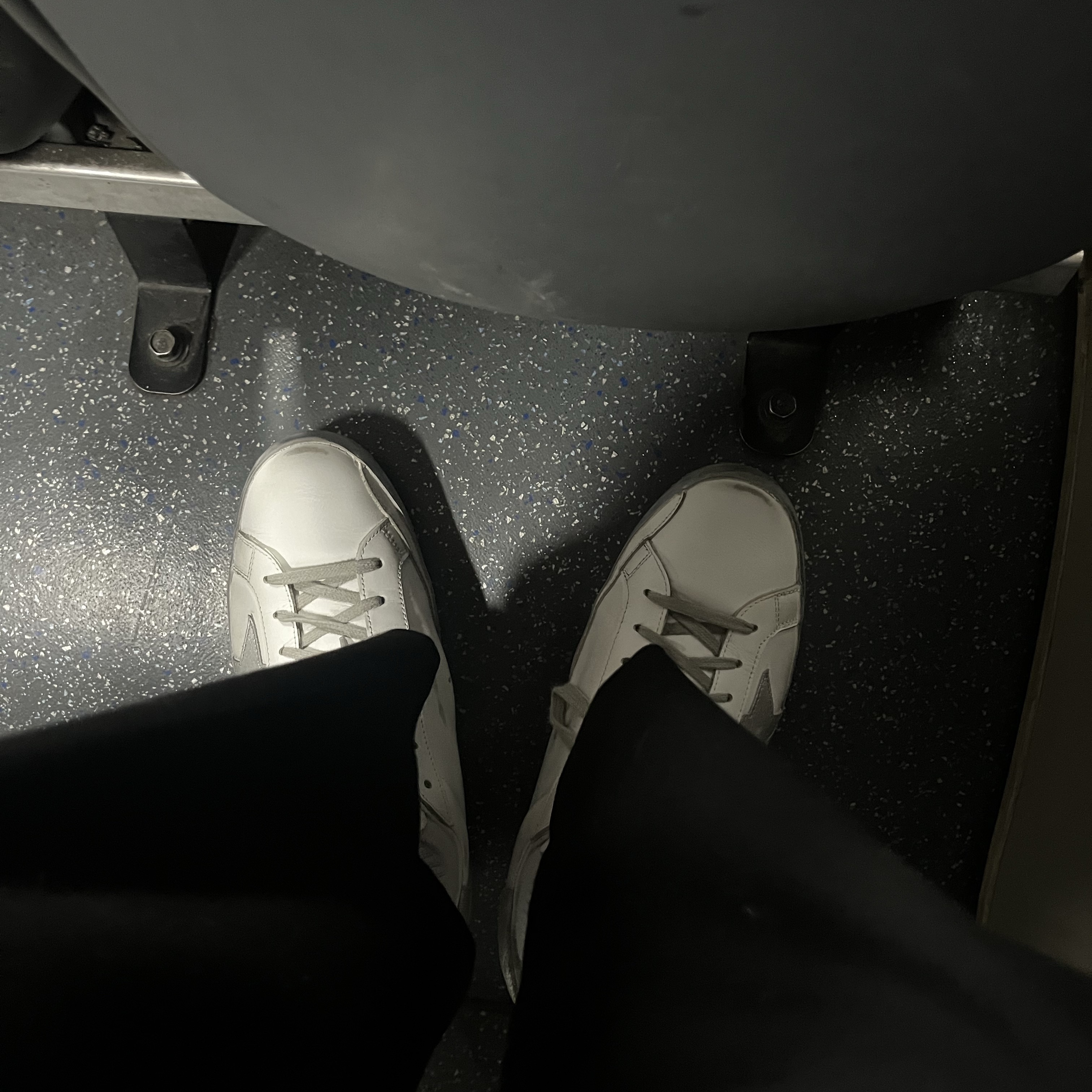 Golden Goose Superstar White Silver Heel Tab Sneakers 착용 스타일