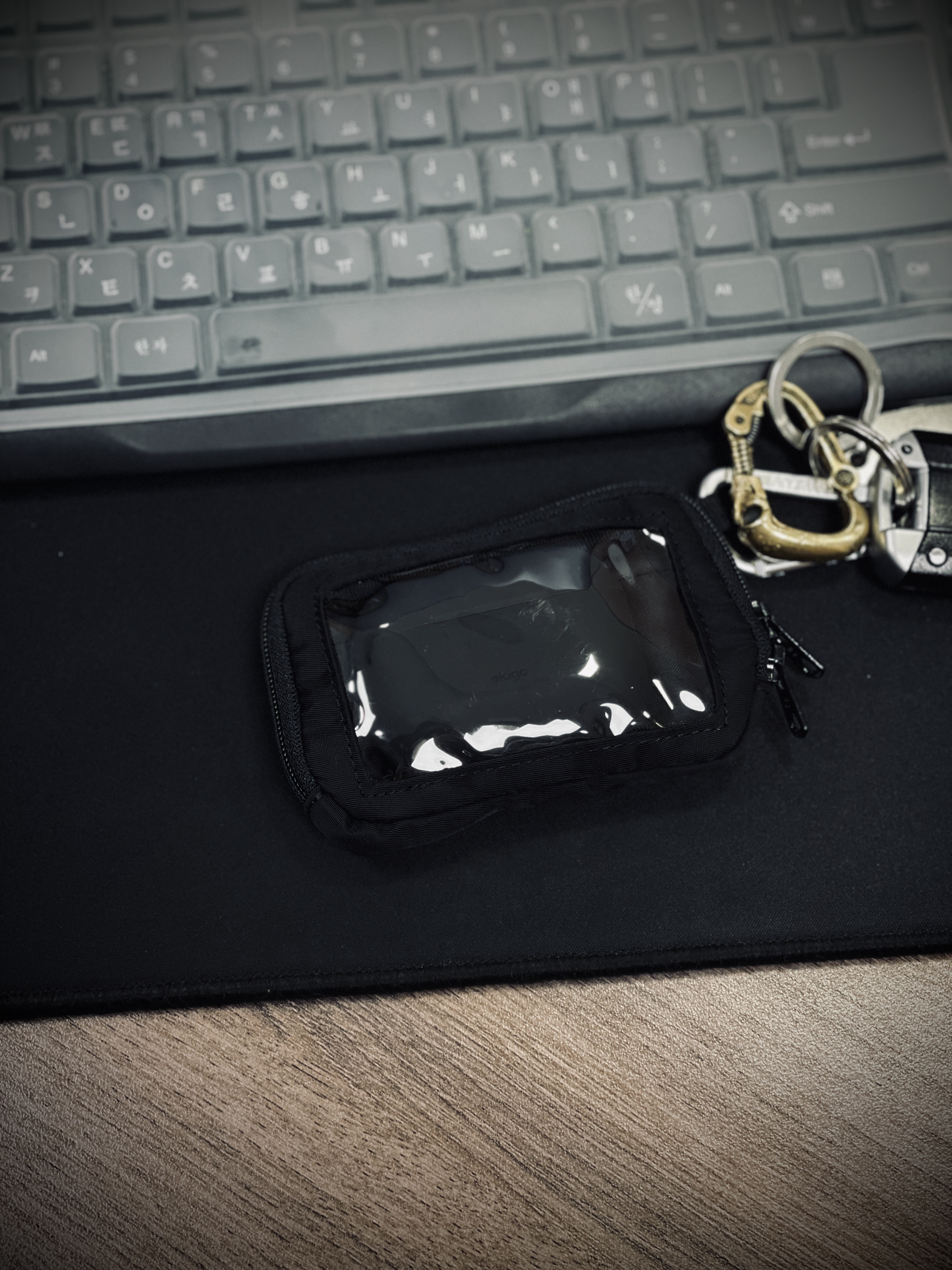 Kapital Ashland Stripe & Bone Fleece Zip Blouson Purple, Human Made Military Card Case Black 착용 스타일 - 3