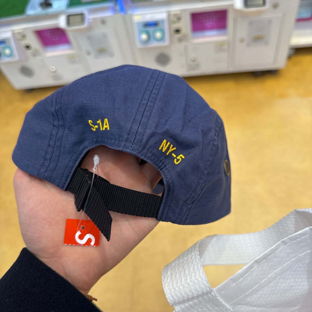 Supreme Military Camp Cap Navy - 23FW 착용 스타일 - 2
