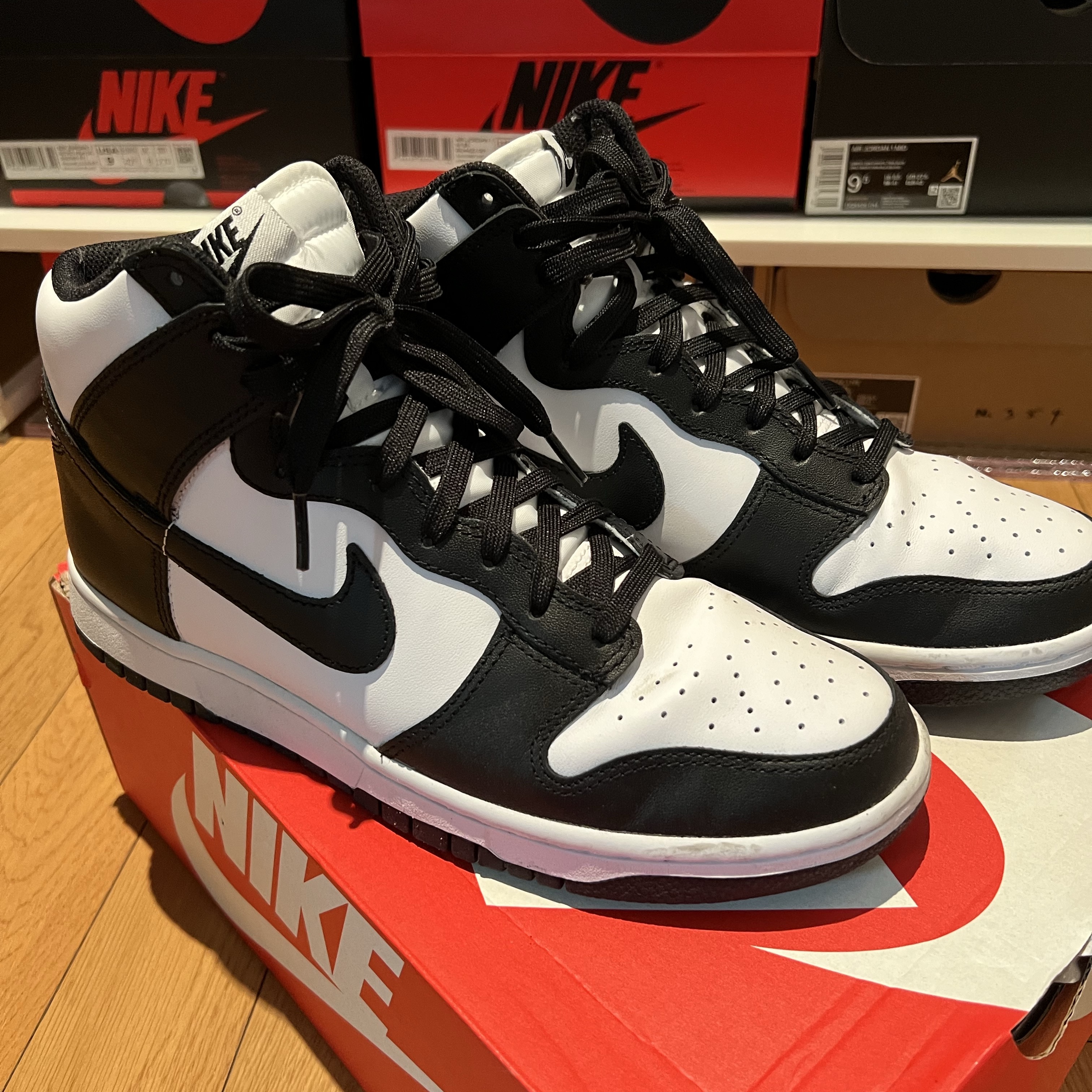 Nike Dunk High Retro Championship White 착용 스타일