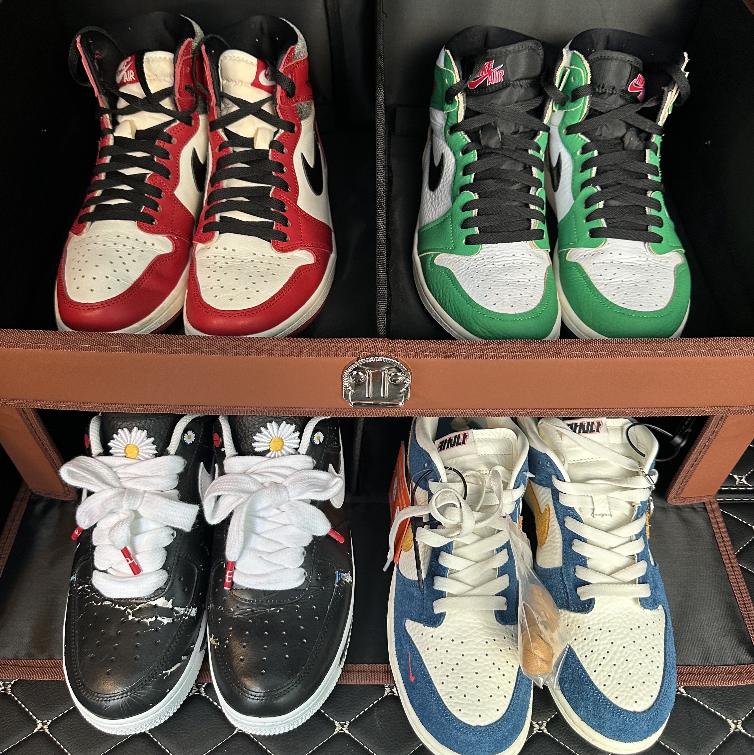 Nike x Kasina Dunk Low 80's Bus, Nike x Peaceminusone Air Force 1 Low Para-Noise 착용 스타일