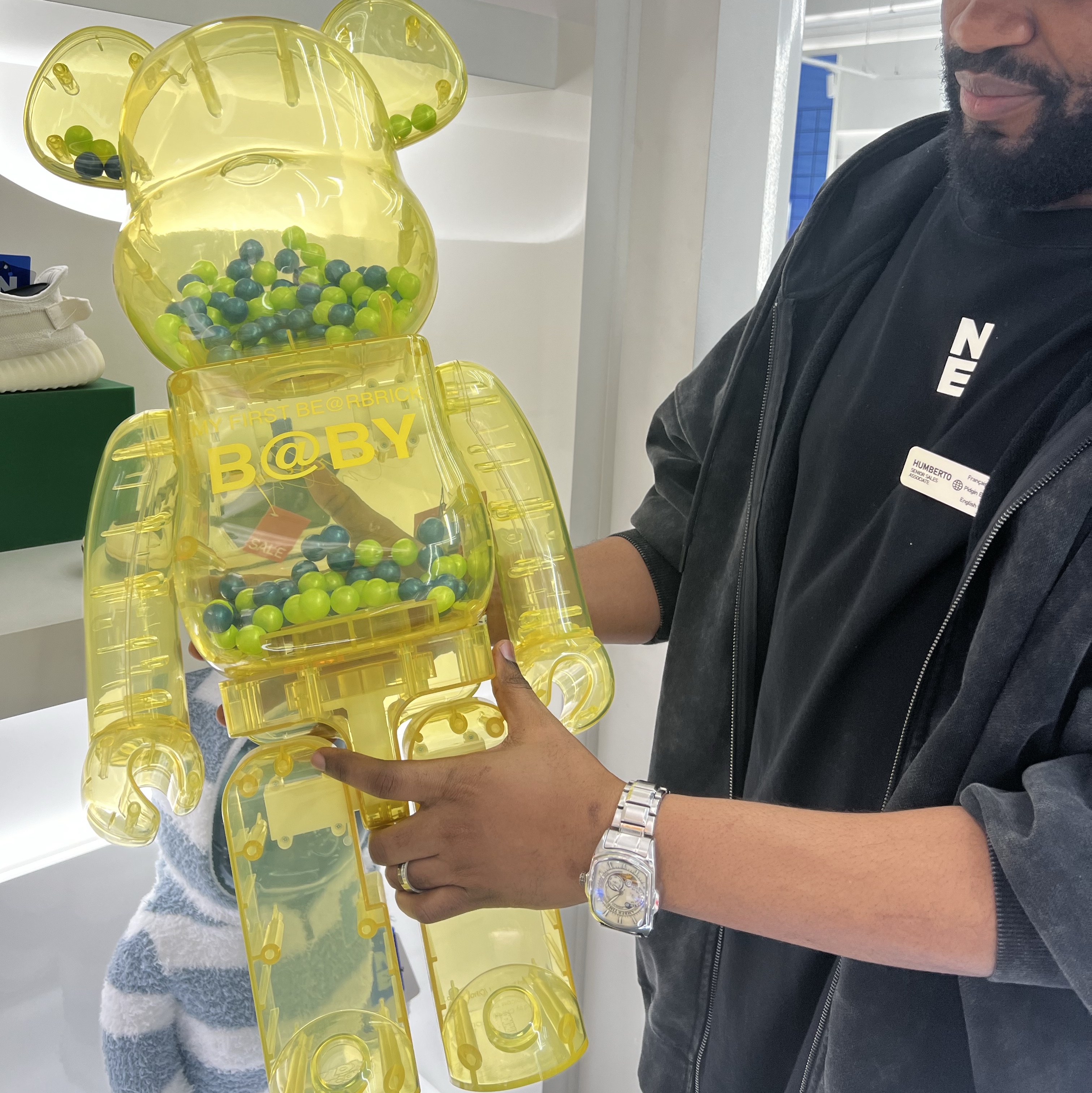 Bearbrick x Gelato Pique Mint 400%, Bearbrick My First Bearbrick Baby Innersect 2020 100% & 400% Set 착용 스타일