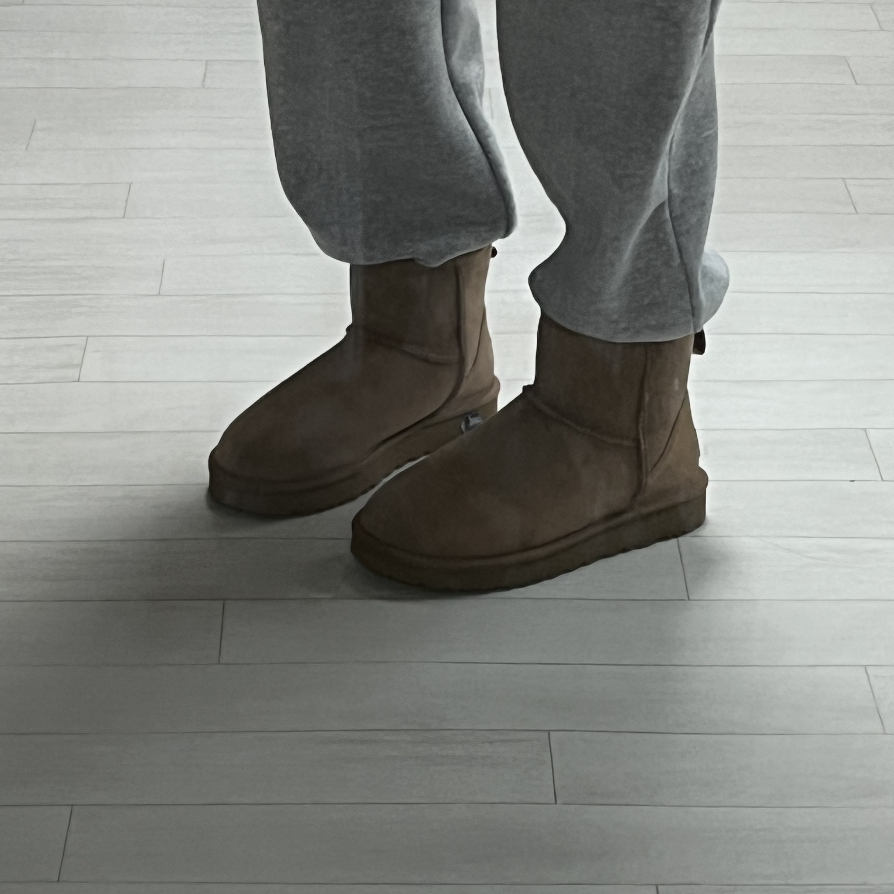 (W) UGG Classic Mini II Boots Chestnut 착용 스타일