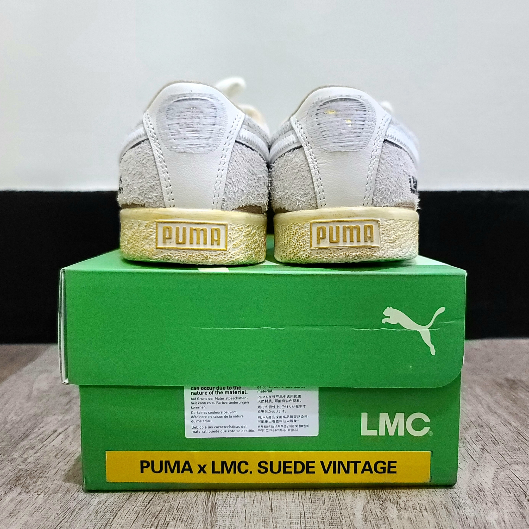 Puma x LMC Suede VTG Frosted Ivory 착용 스타일 - 3