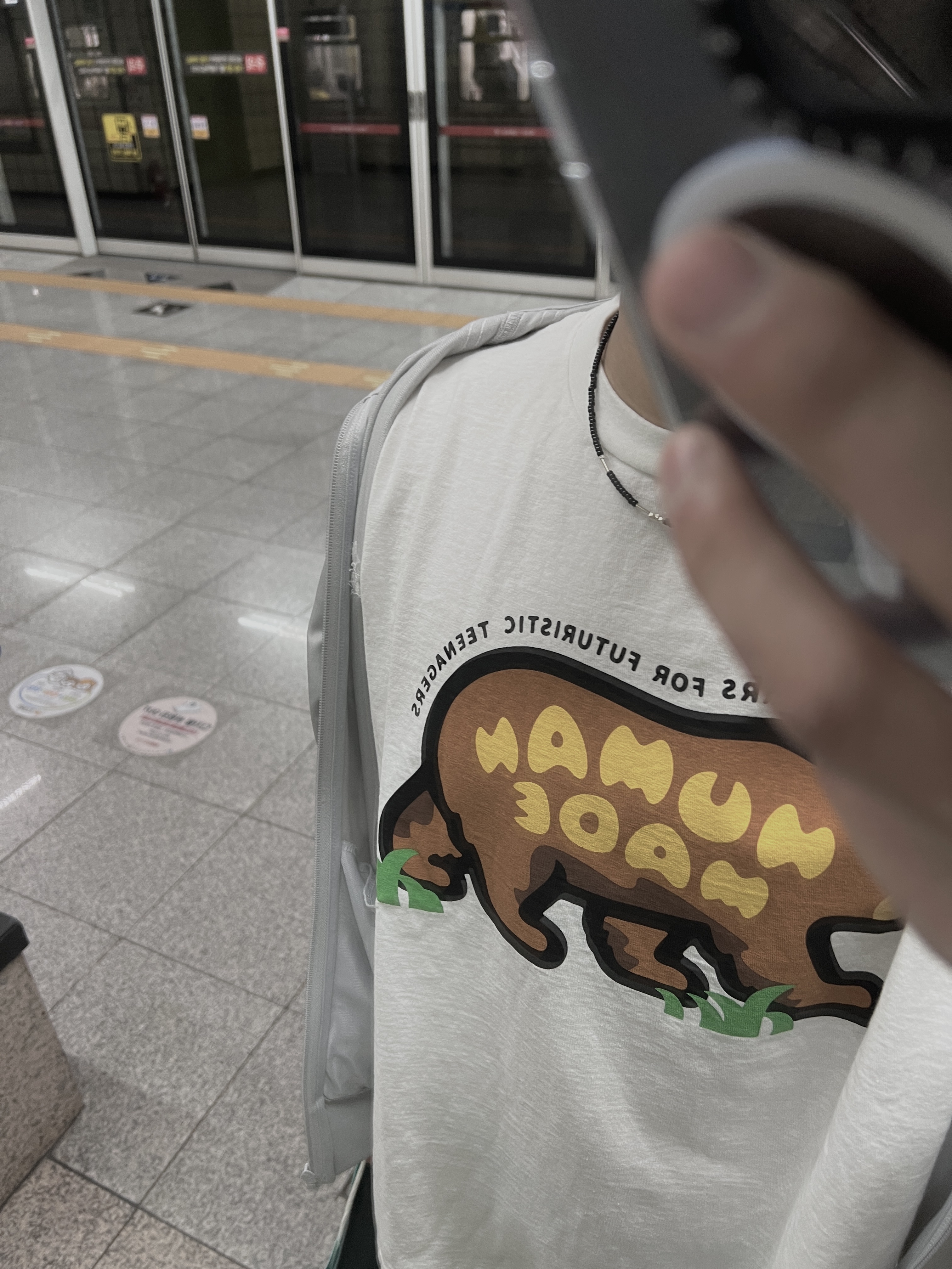 Human Made Graphic L/S T-Shirt #1 White 착용 스타일