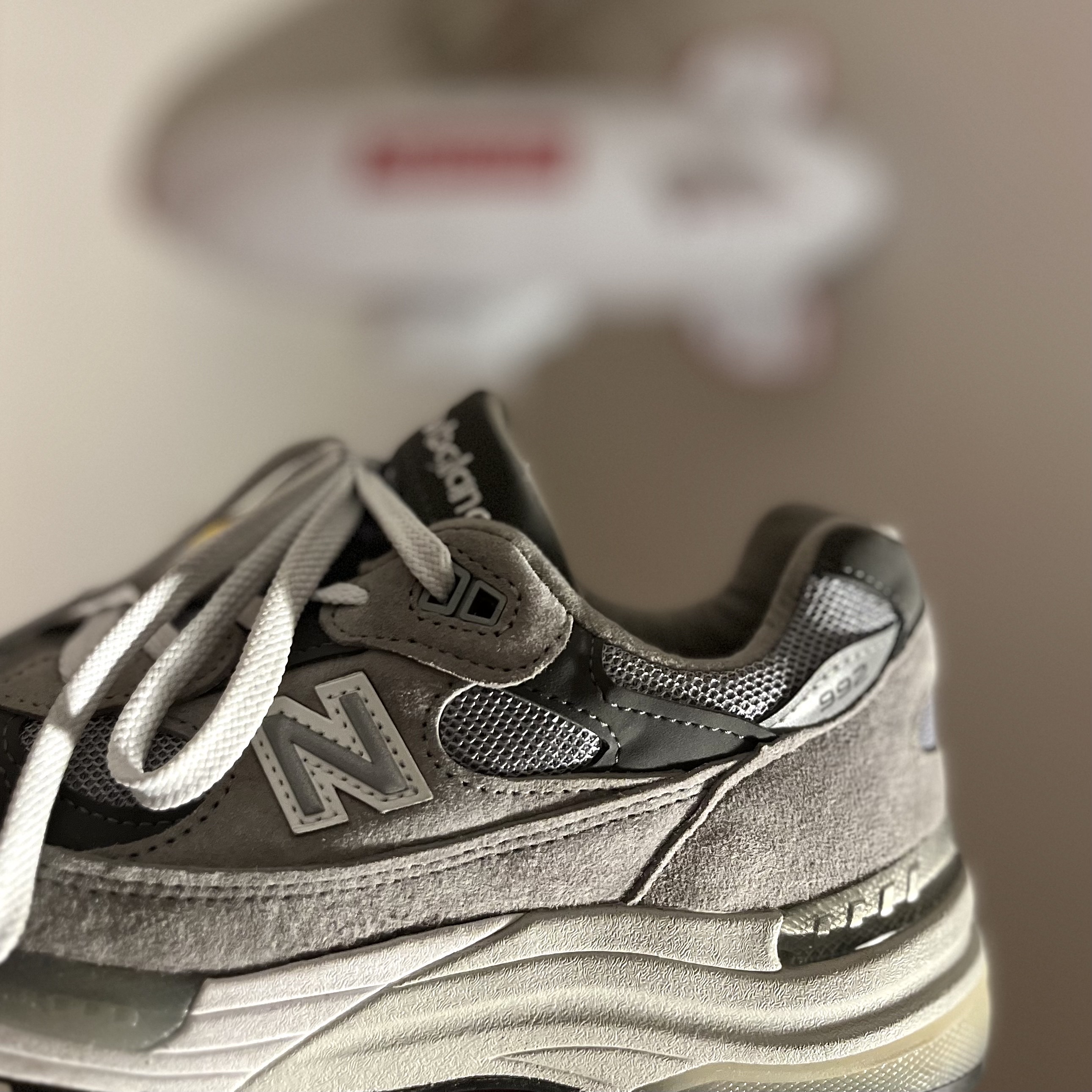 New Balance 992 Made in USA Grey - D Standard 착용 스타일