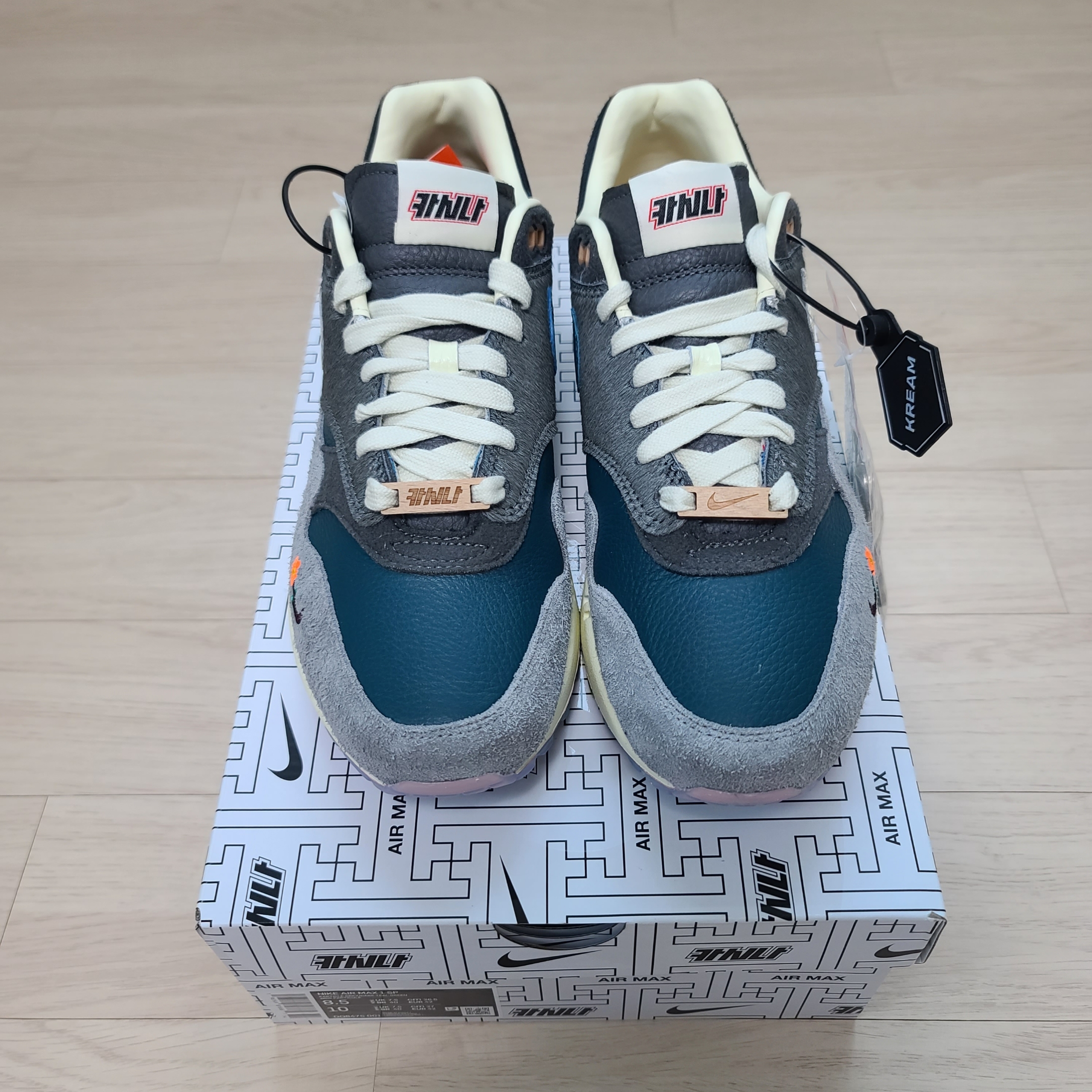 Nike x Kasina Air Max 1 SP Won-Ang Particle Grey 착용 스타일 - 2