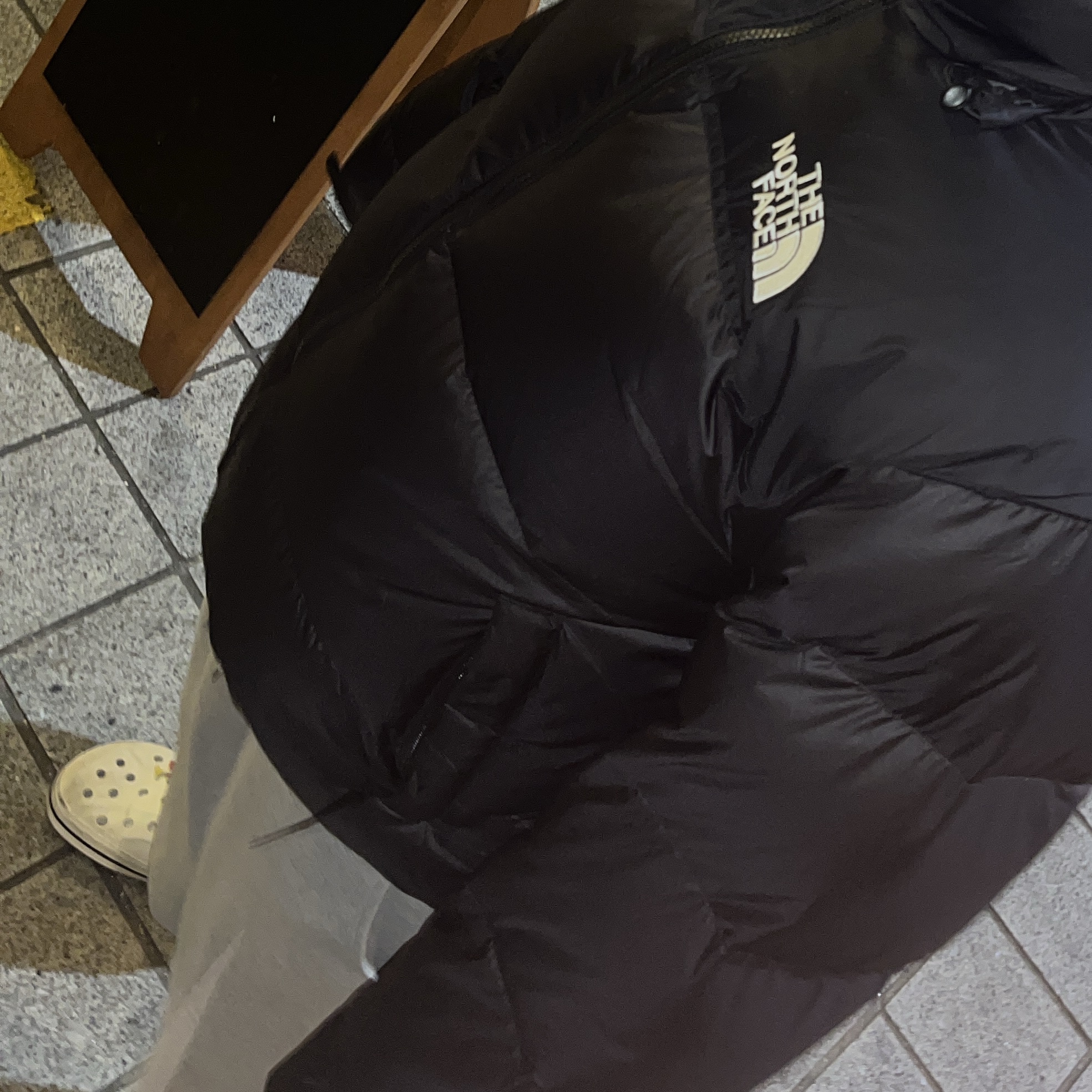 The North Face 1996 Eco Nuptse Jacket Black 착용 스타일