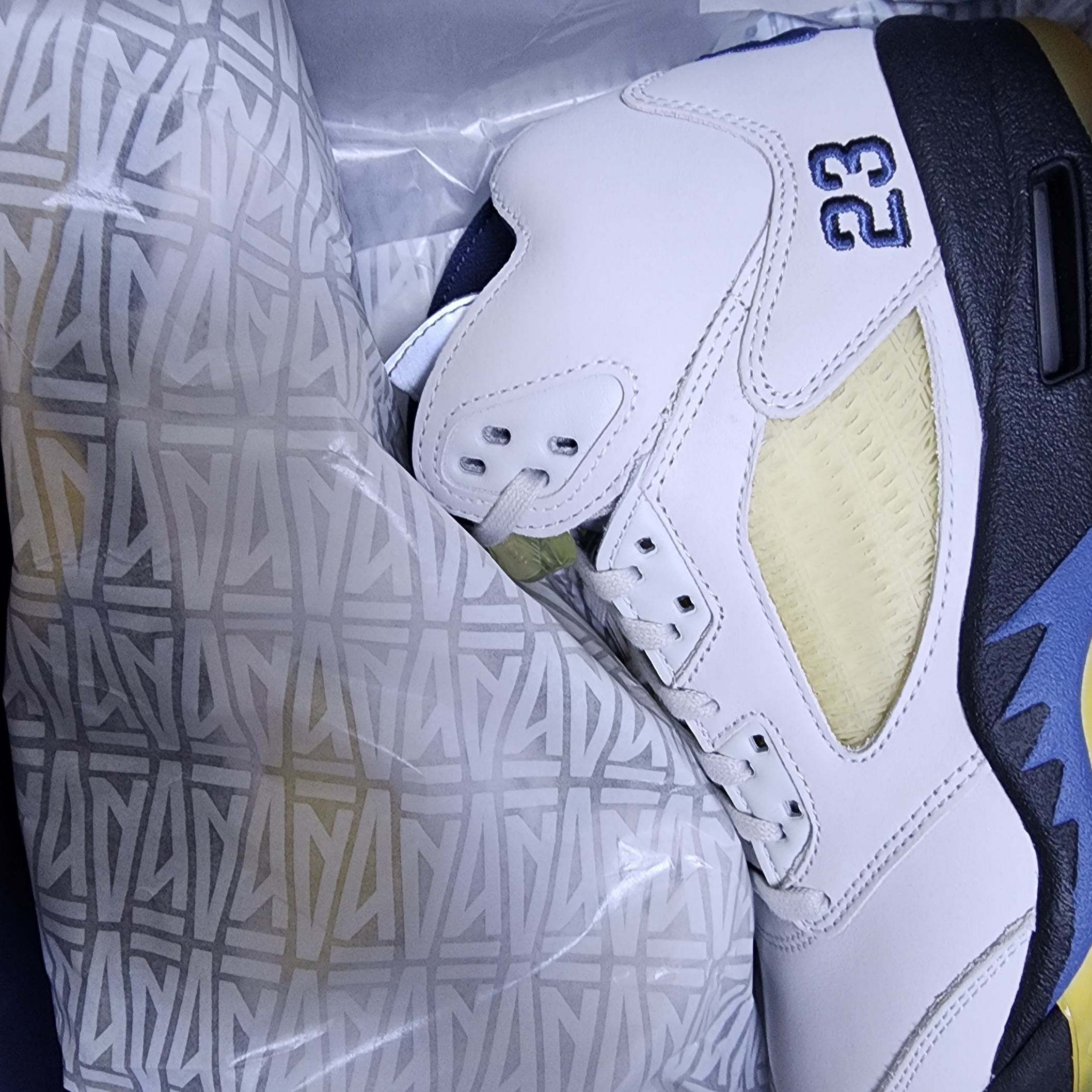 (W) Jordan 5 x A Ma Maniere Retro Dawn 착용 스타일 - 4