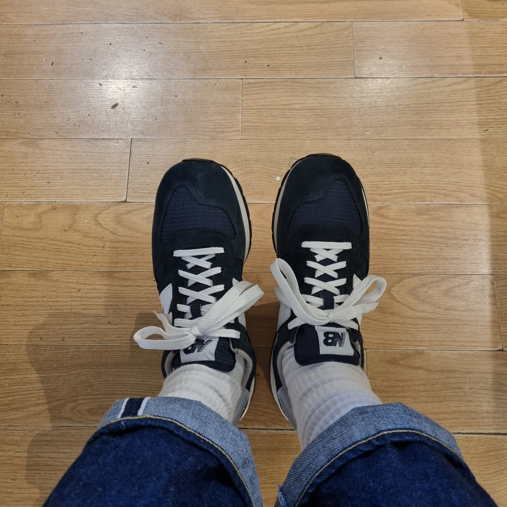 New Balance 990v1 Made in USA Navy 착용 스타일