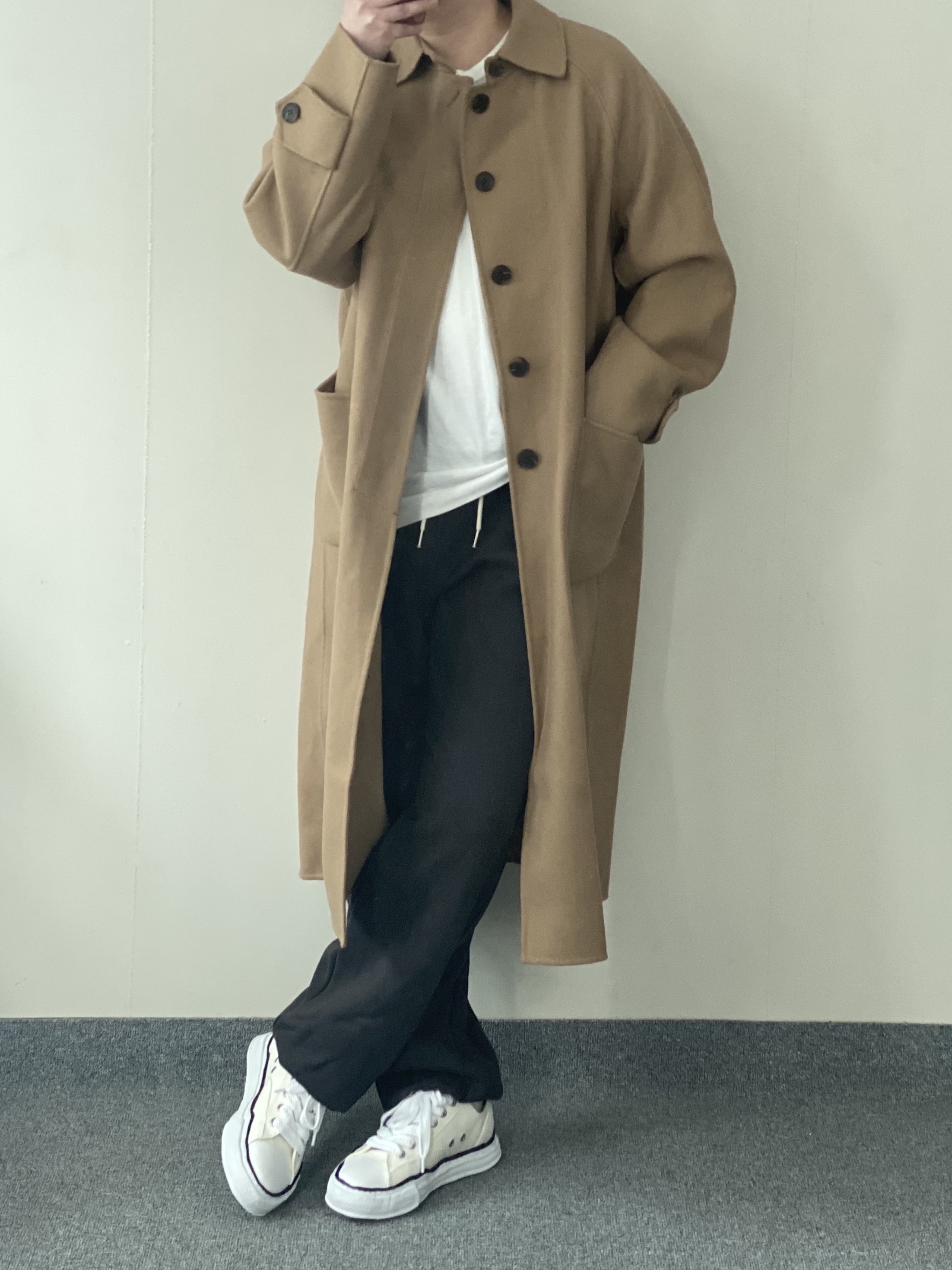 Maison Mihara Yasuhiro Peterson OG Sole Canvas Low Sneakers White 착용 스타일