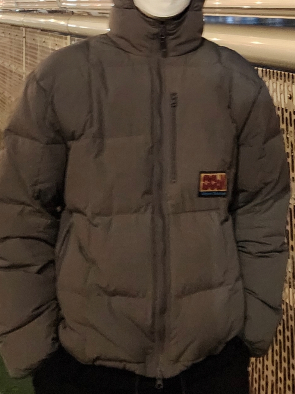 Teket Papa's Parka Charcoal 착용 스타일