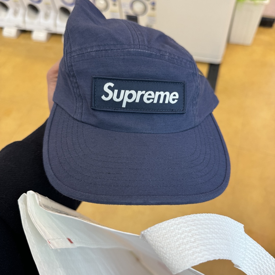 Supreme Military Camp Cap Navy - 23FW 착용 스타일 - 1