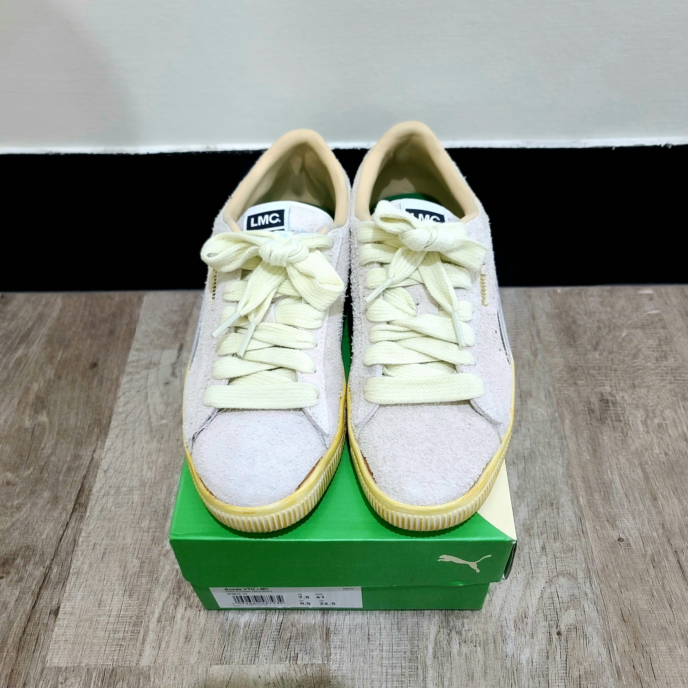Puma x LMC Suede VTG Frosted Ivory 착용 스타일 - 2