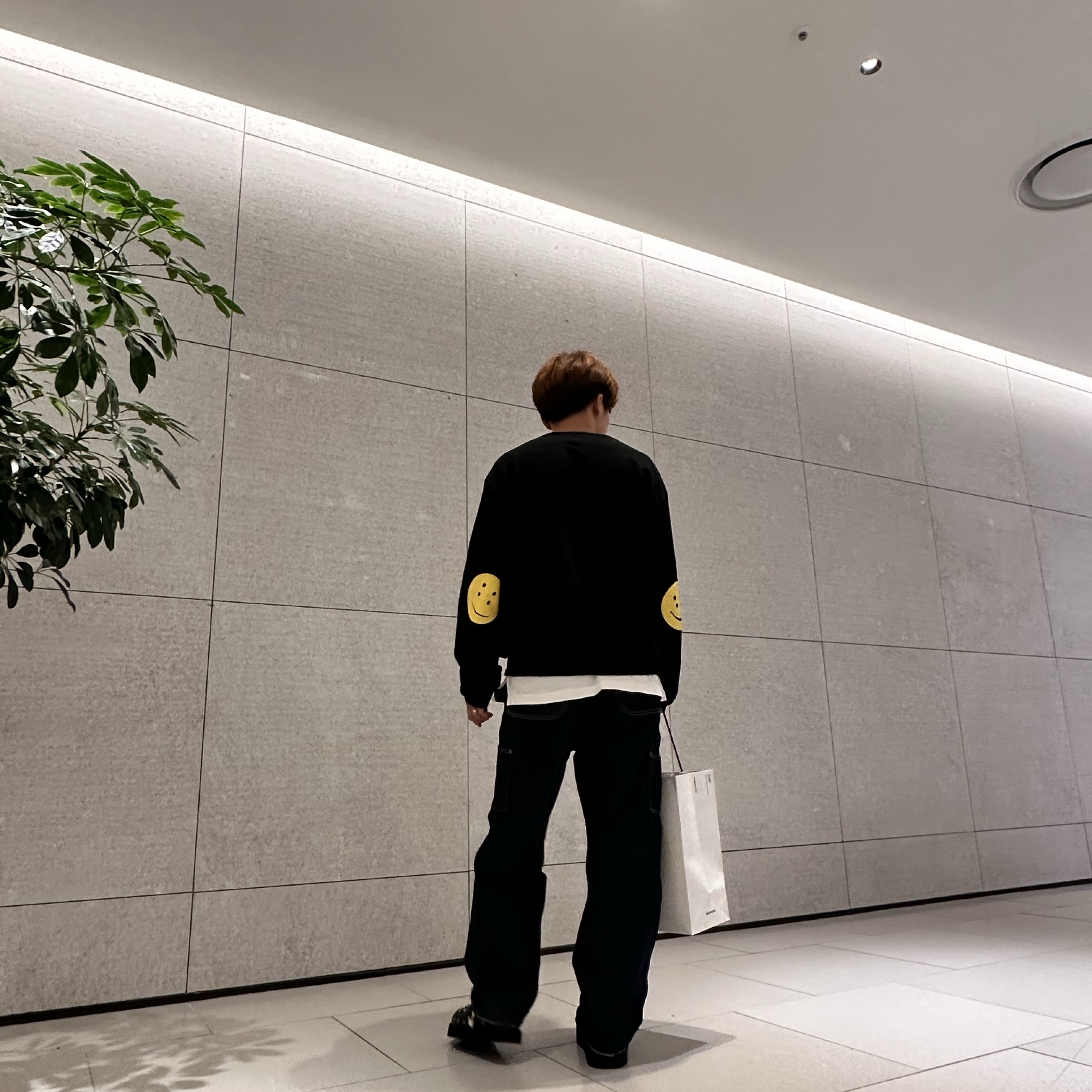 Kapital Thin Canvas Lumber Pants Black 착용 스타일 - 1