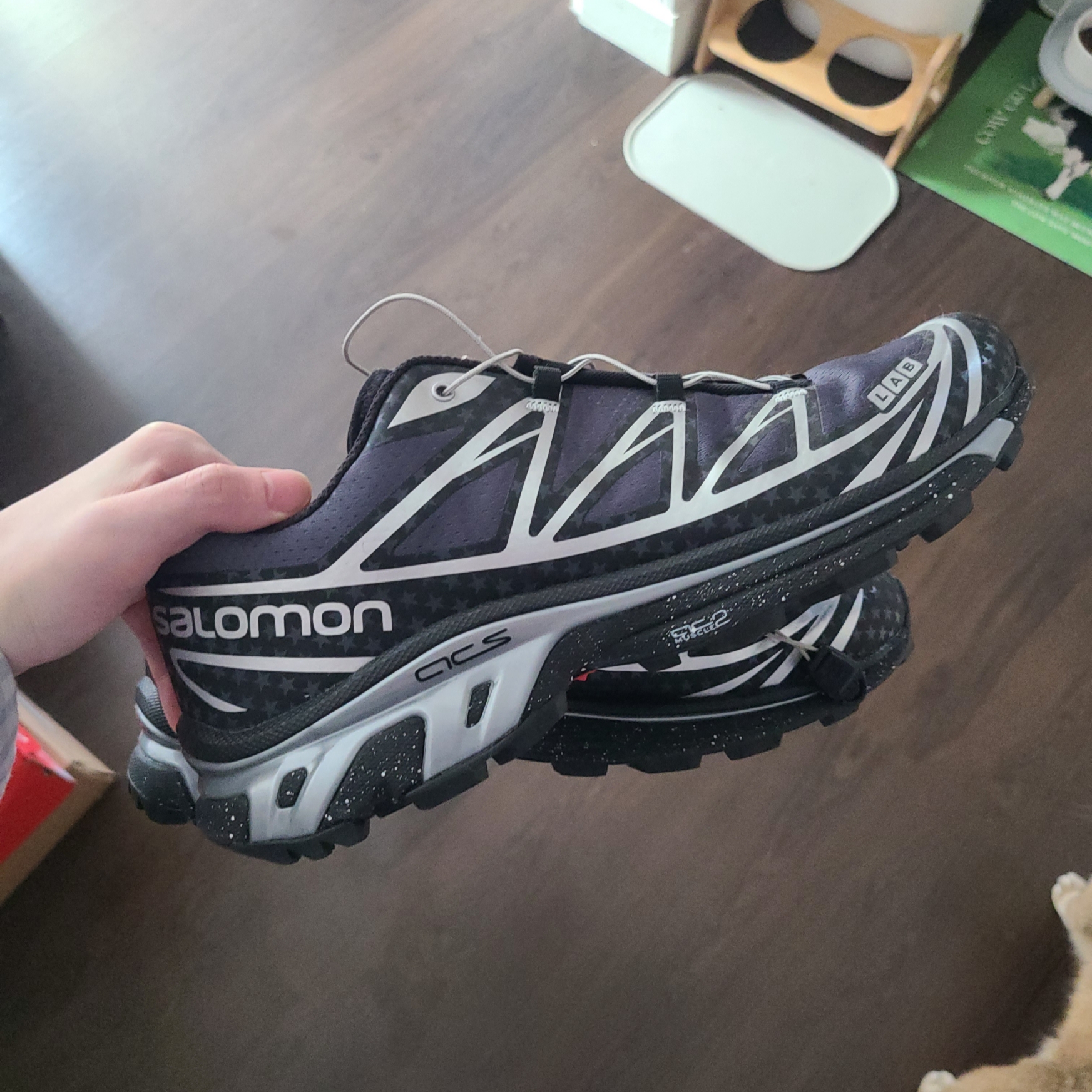 Salomon x Atmos XT-6 Black Silver 착용 스타일