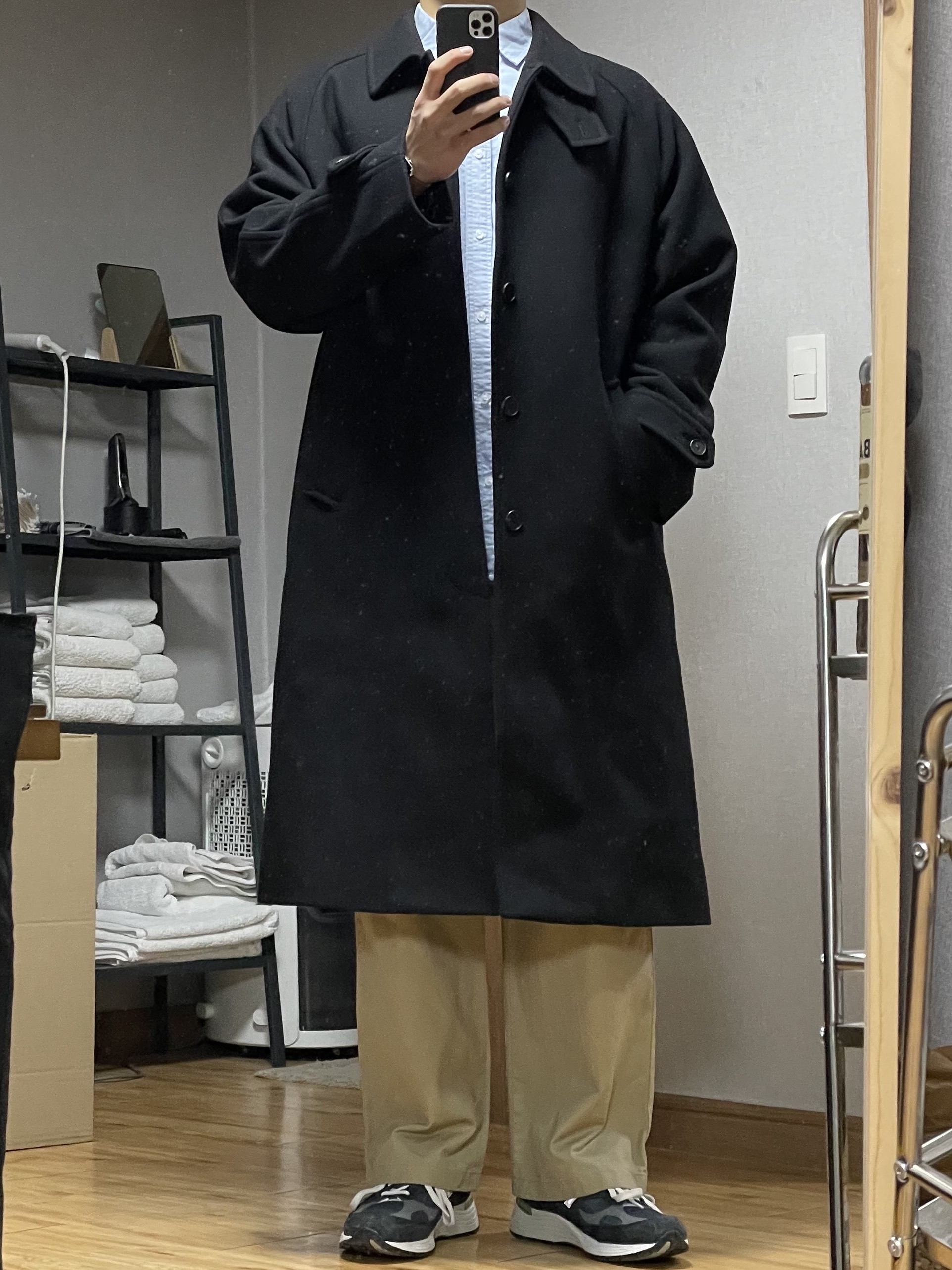 New Balance 992 Made in USA Navy 착용 스타일