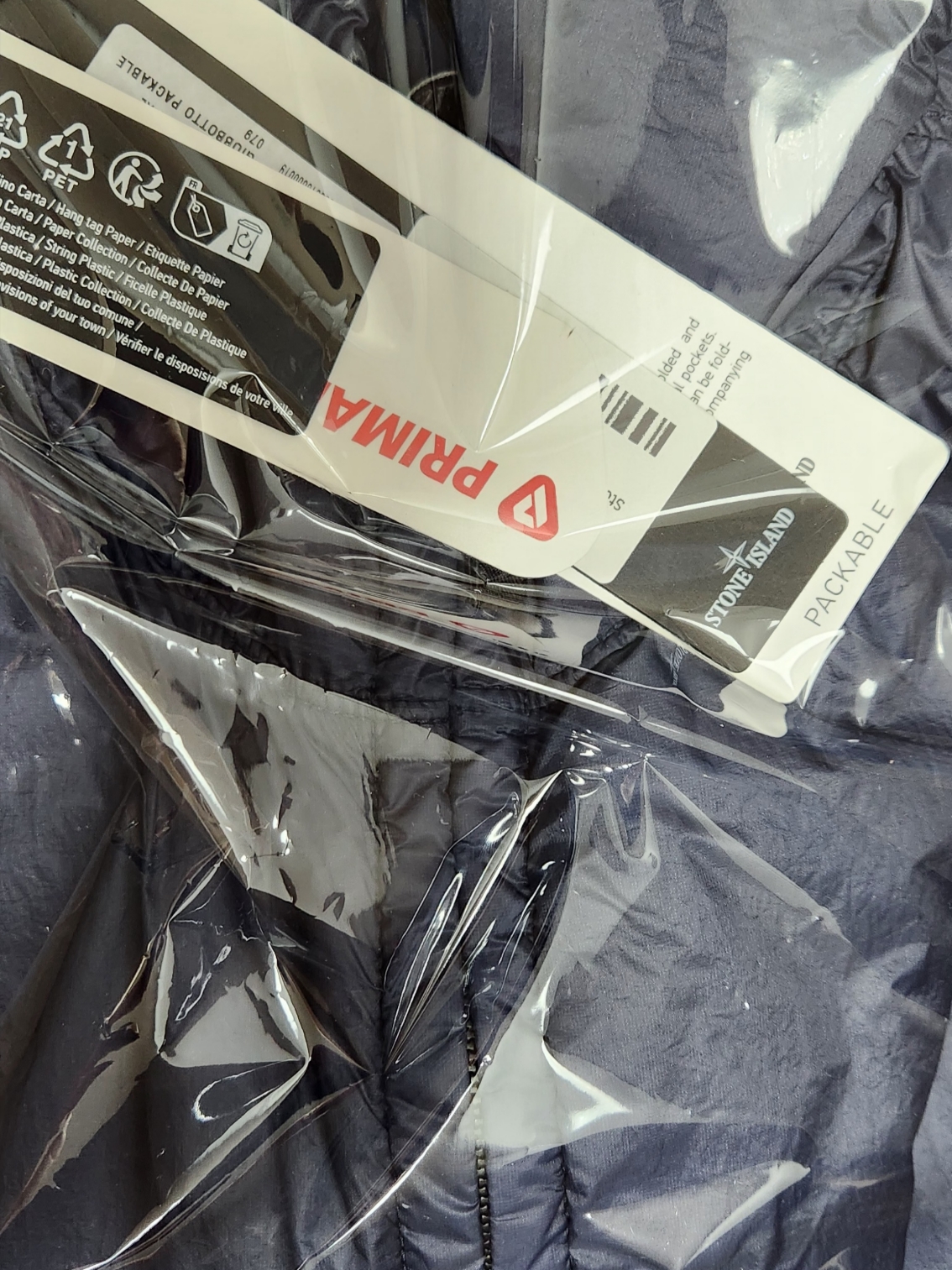 Stone Island 42025 Packable Garment Dyed Micro Yarn with Primaloft TC Hooded Jacket Navy Blue - 23SS 착용 스타일
