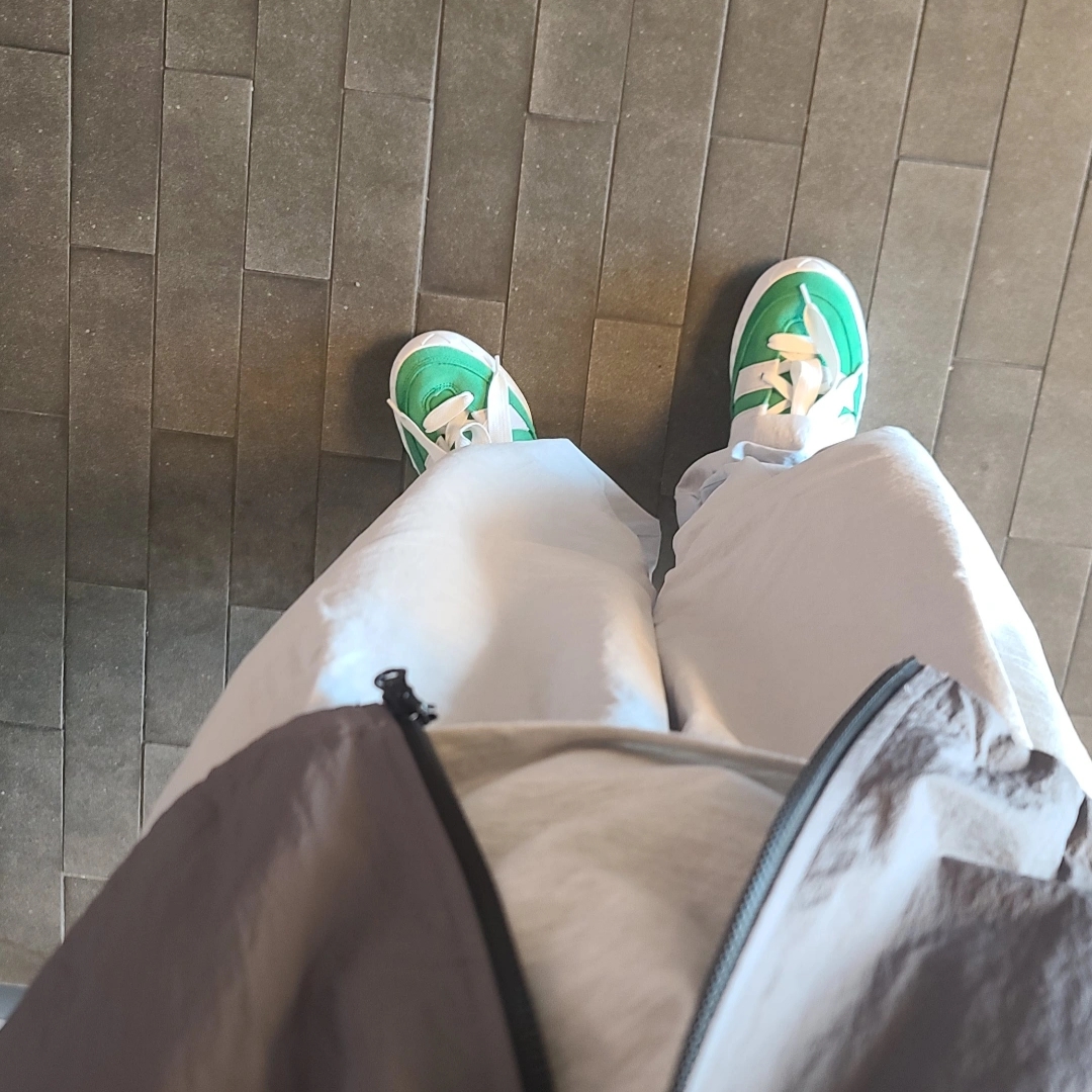 Adidas Adimatic Green 착용 스타일 - 2