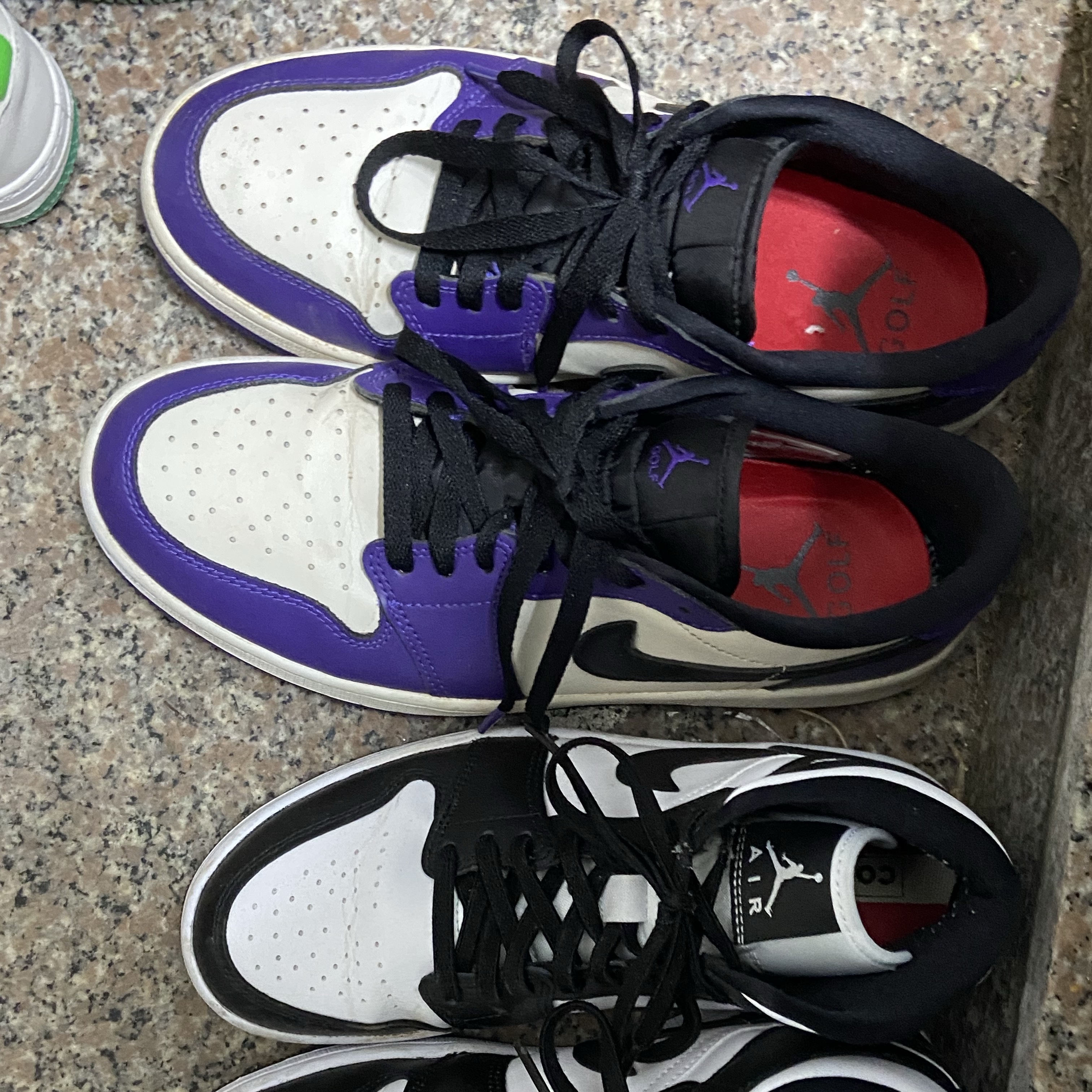 Jordan 1 Low Golf Court Purple 착용 스타일
