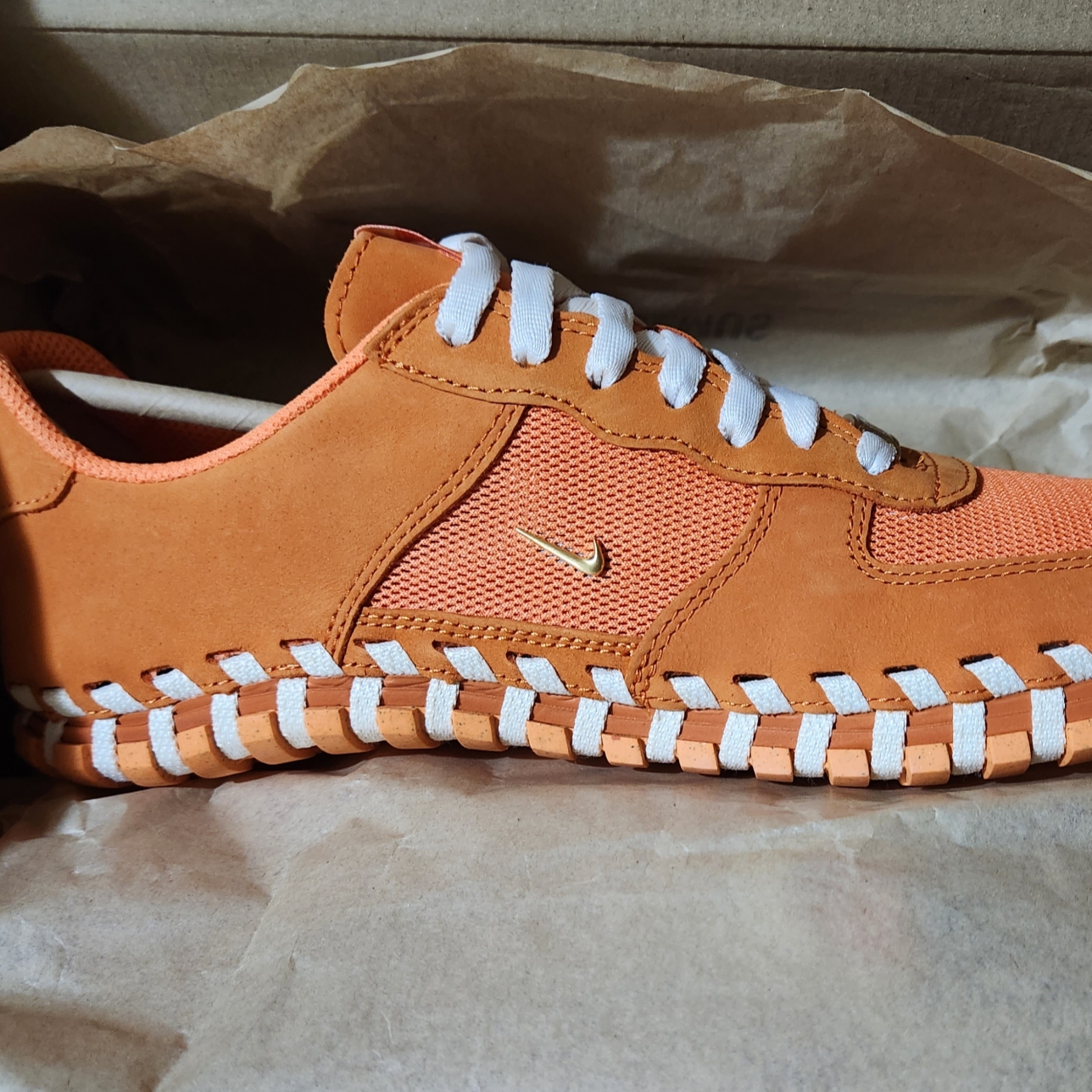 Nike x Jacquemus J Force 1 Low LX SP Orange 착용 스타일