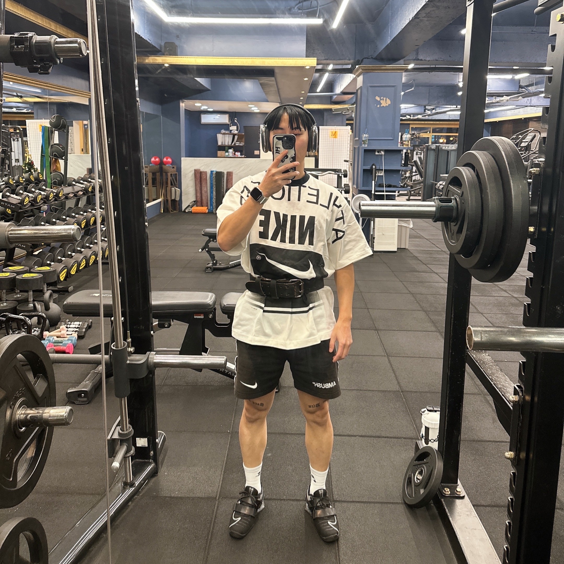 Nike NRG Massive DEPT T-Shirt White - Asia, Nike Romaleos 4 Black White 착용 스타일