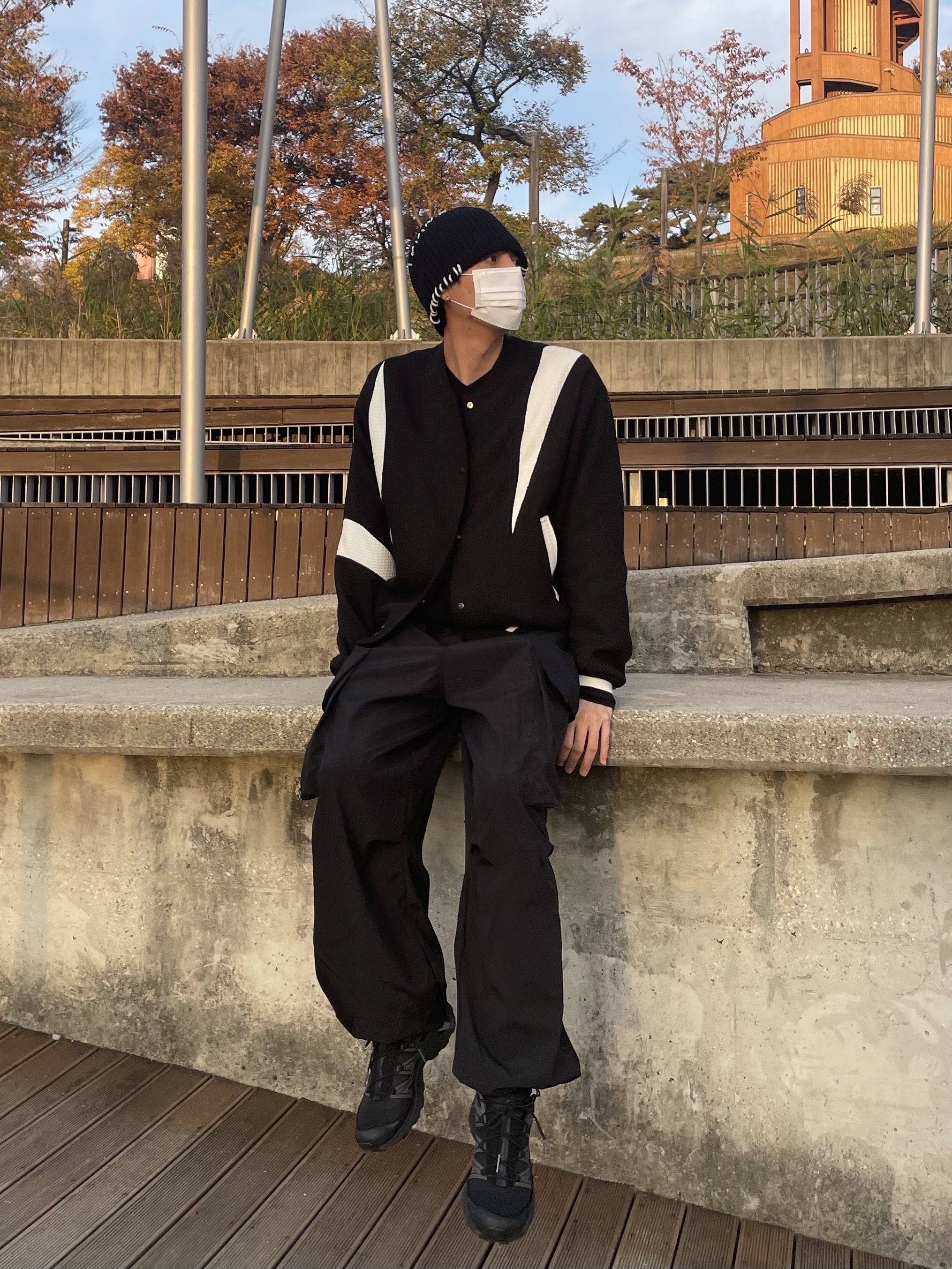 Salomon XT-6 ADV Black 착용 스타일