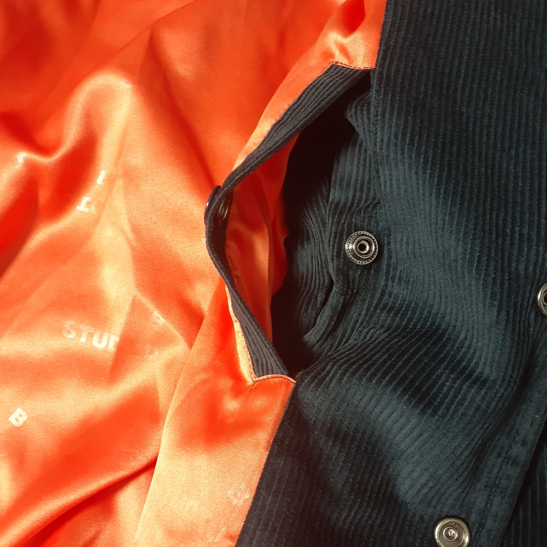 IAB Studio Corduroy Jacket Midnight Blue 착용 스타일 - 4
