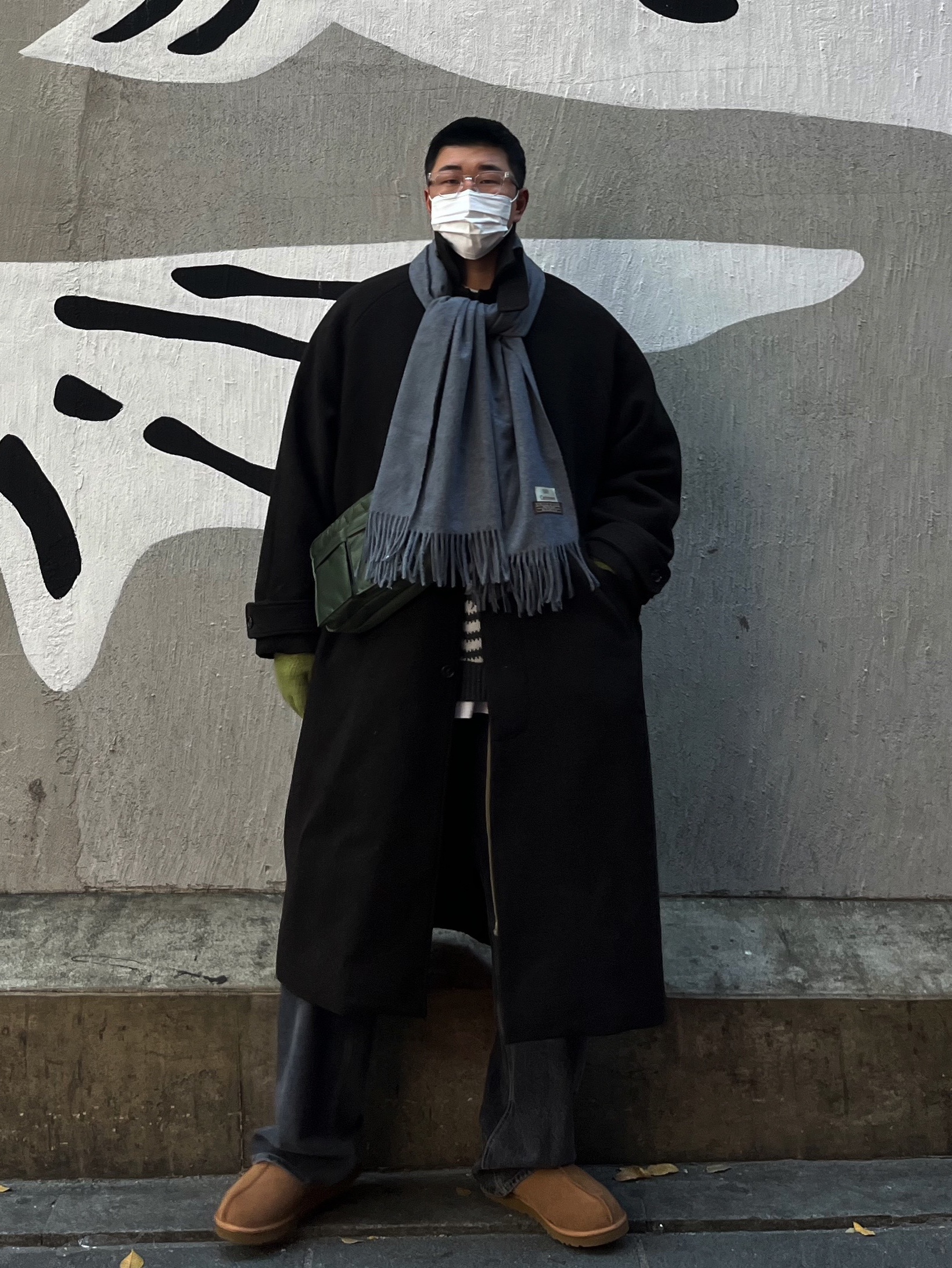 Porter Tanker Shoulder Bag S Sage Green, UGG Tasman Slipper Chestnut 착용 스타일