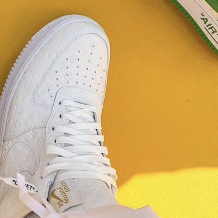 Louis Vuitton x Nike Air Force 1 Low by Virgil Abloh White 착용 스타일