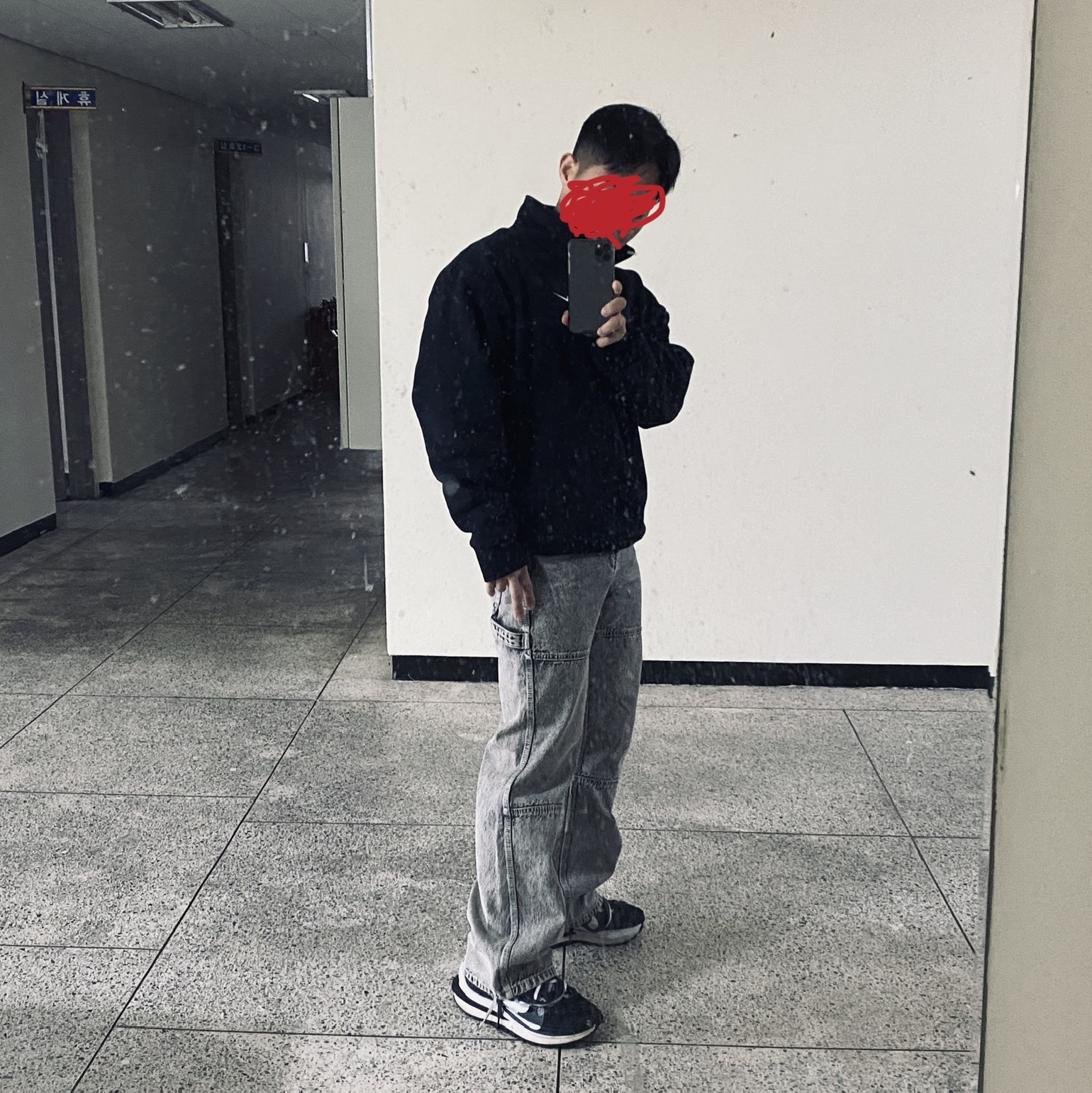 Nike NRG Solo Swoosh Heavy Weight BB Quarter Zip Top Black - Asia, Nike x Sacai VaporWaffle Black White 착용 스타일