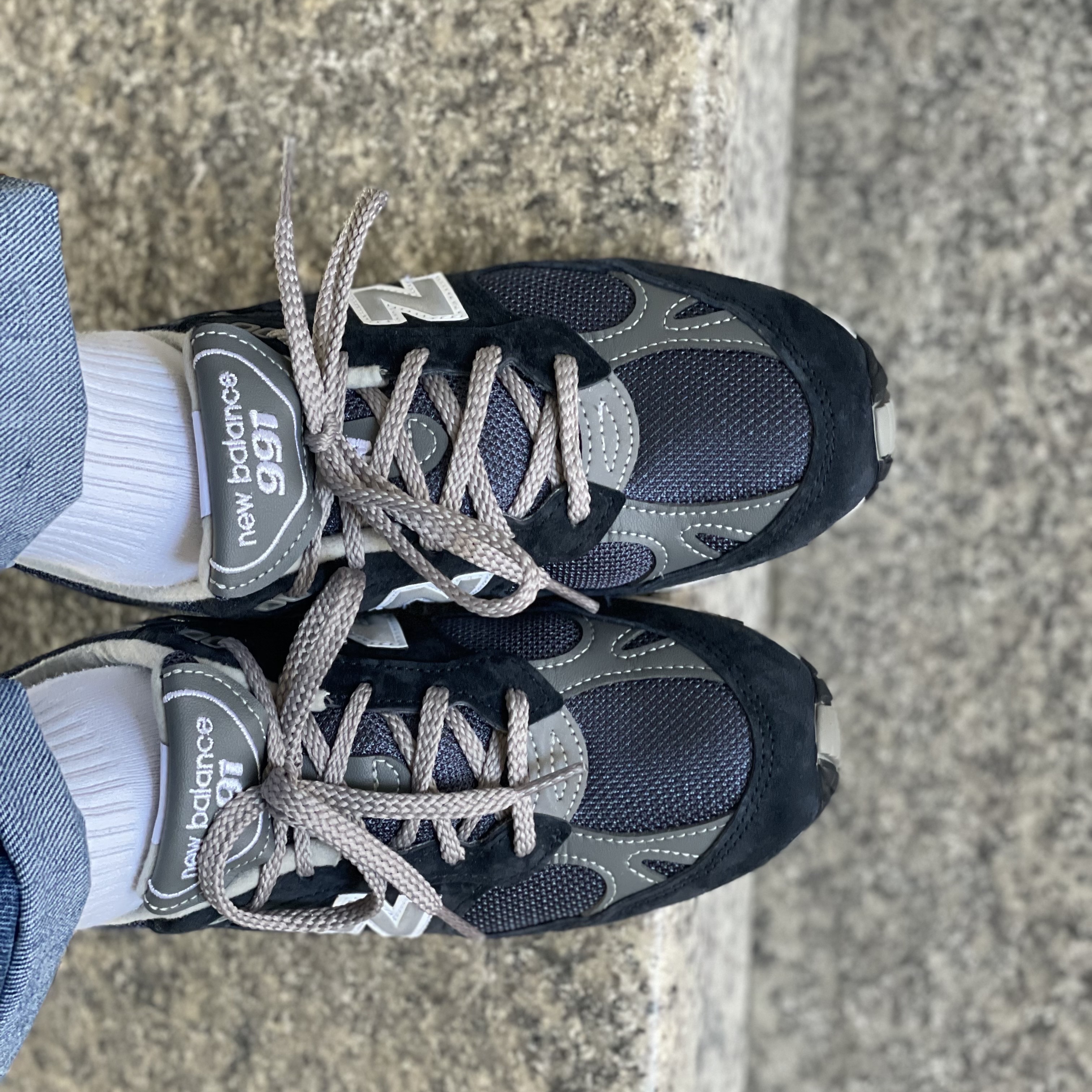 New Balance 991 Made in UK Navy 착용 스타일