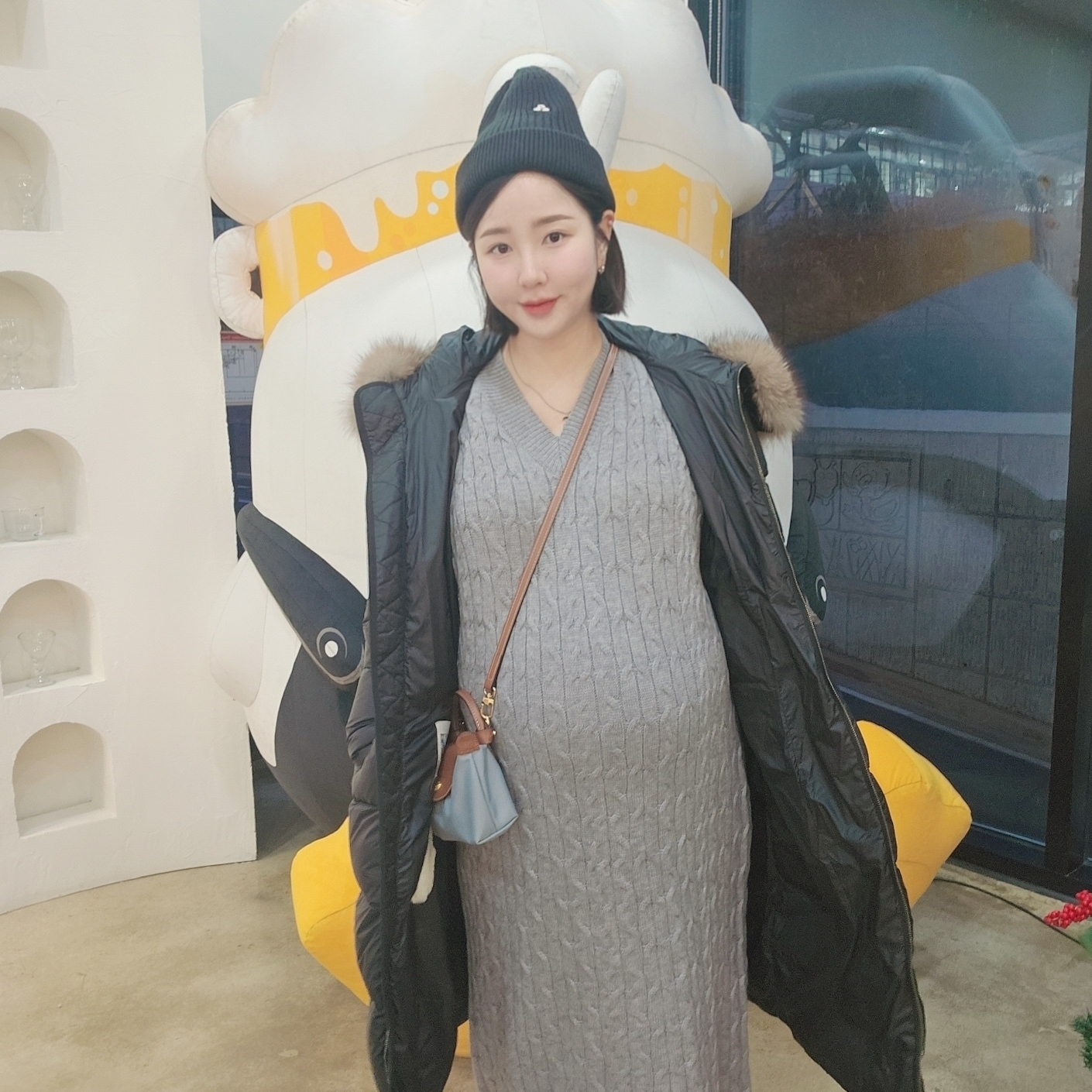 Nike NRG ACG Cuffed Beanie Black, Longchamp Le Pliage Original Handle Pouch Steel 착용 스타일 - 1