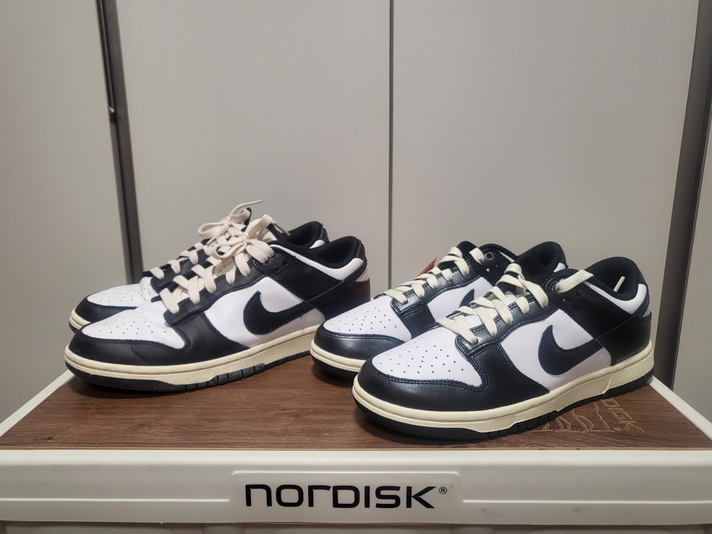 Nike Dunk Low Retro Black, (W) Nike Dunk Low Vintage Black and White 착용 스타일