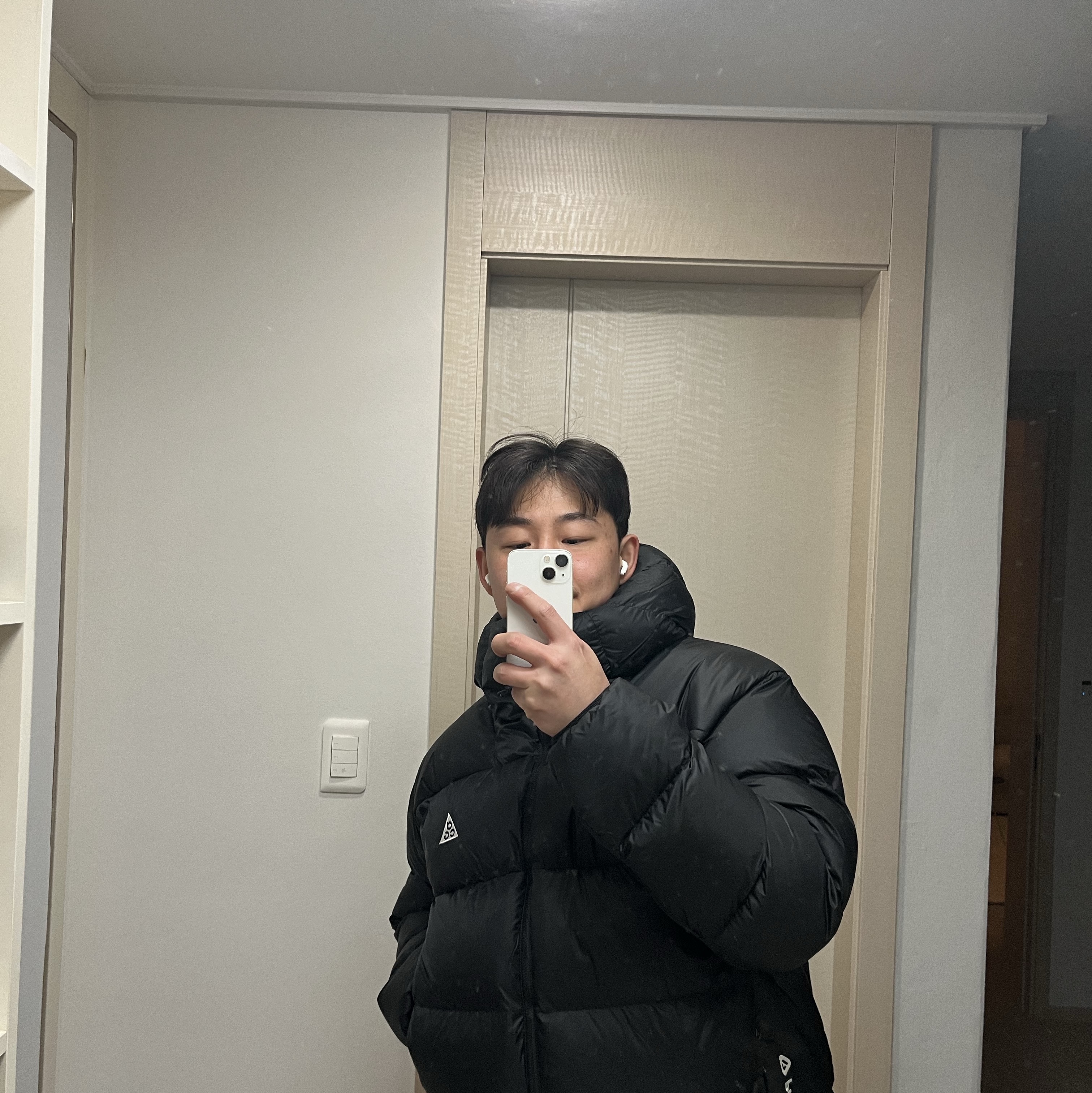 Nike ACG Therma-Fit ADV Lunar Lake Puffer Jacket Black - Asia 착용 스타일