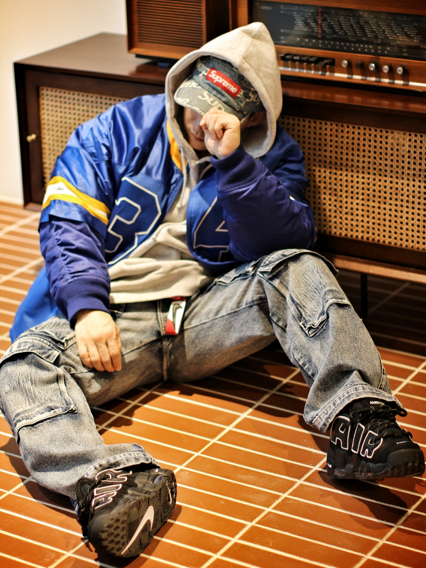 Nike x Ambush Jacket Deep Royal Blue - Asia, Nike x Ambush Jacket Deep Royal Blue - US/EU 착용 스타일 - 1