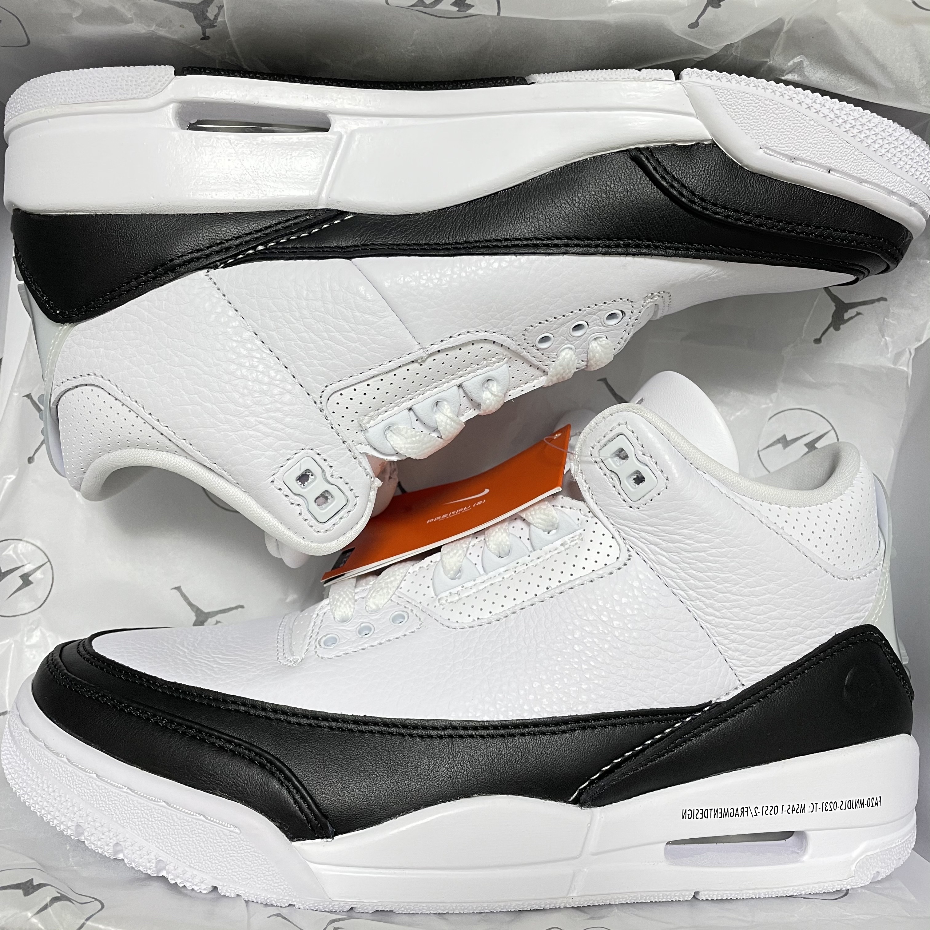 Jordan 3 x Fragment Retro SP White Black 착용 스타일