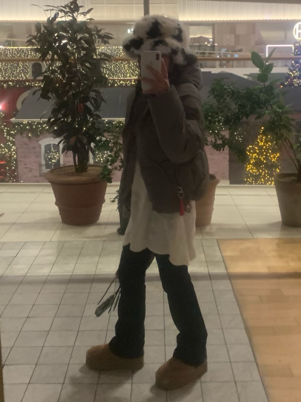 (W) UGG Classic Mini Platform Boots Chestnut 착용 스타일