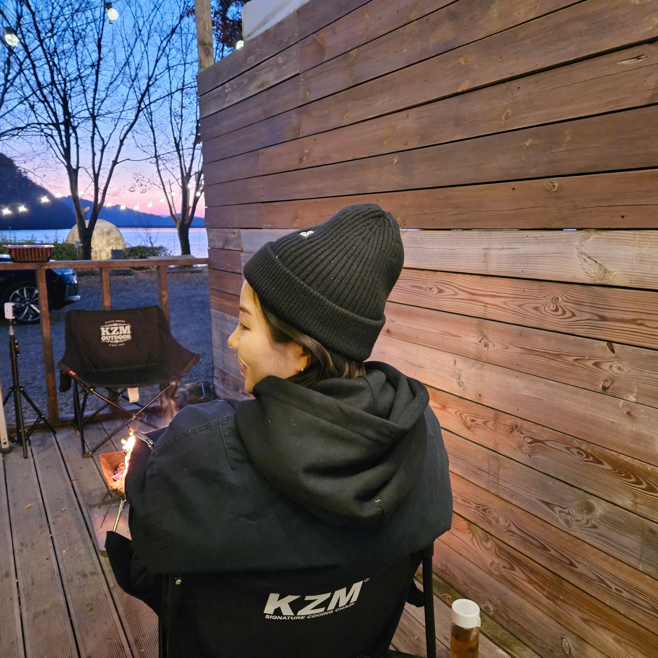 Nike NRG ACG Cuffed Beanie Black, Nike NRG Solo Swoosh Full Zip Hoodie Black - Asia 착용 스타일