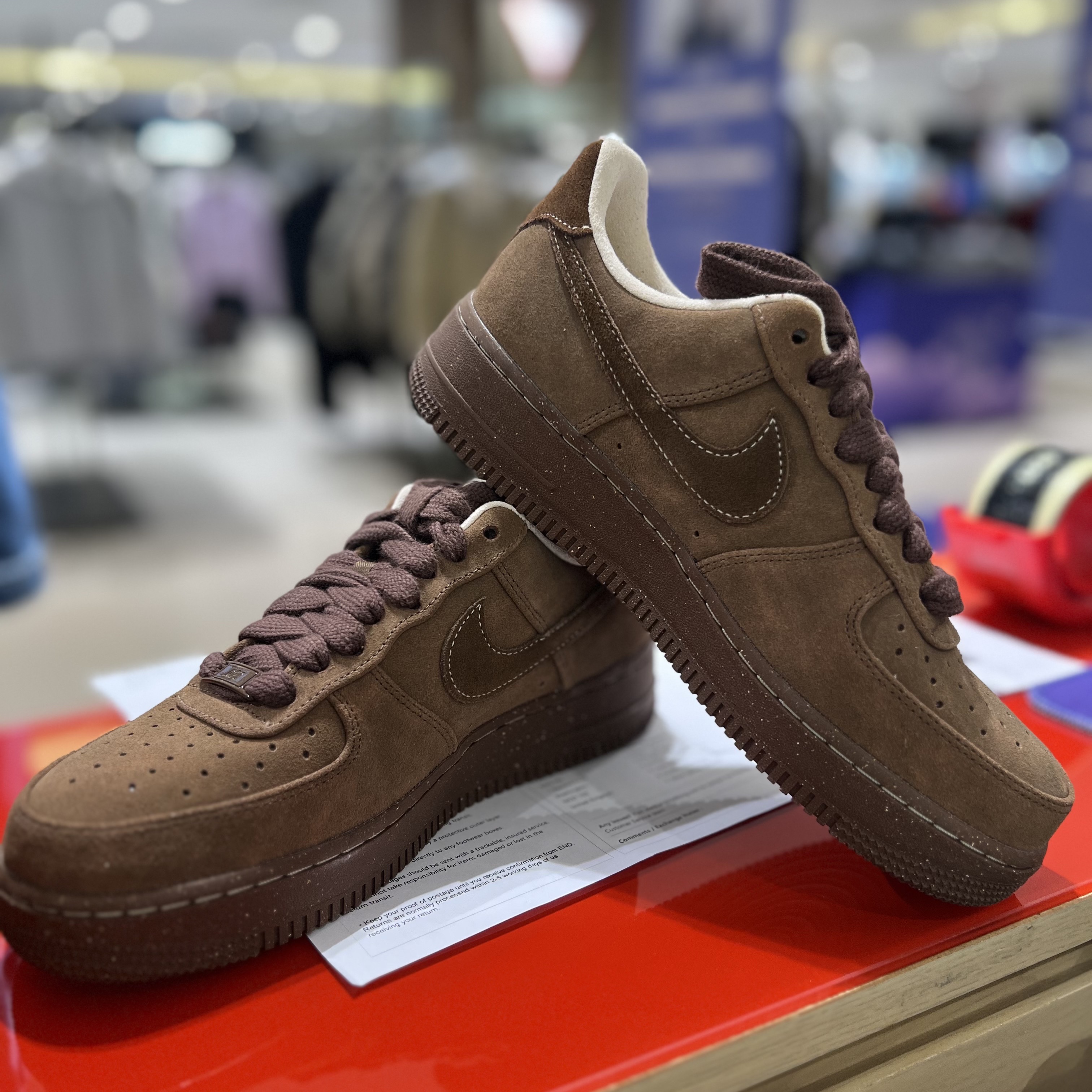 (W) Nike Air Force 1 '07 Cacao Wow 착용 스타일 - 2