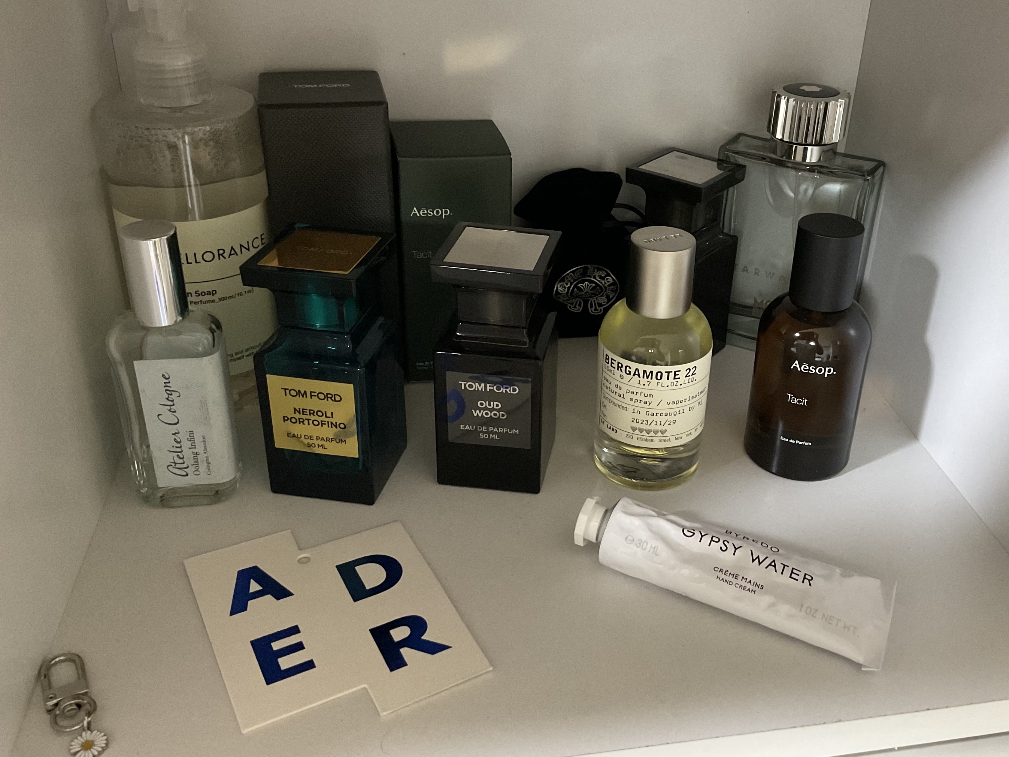 Aesop Tacit Eau De Parfum 50ml, Le Labo Bergamote 22 Eau De Parfum 50ml 착용 스타일