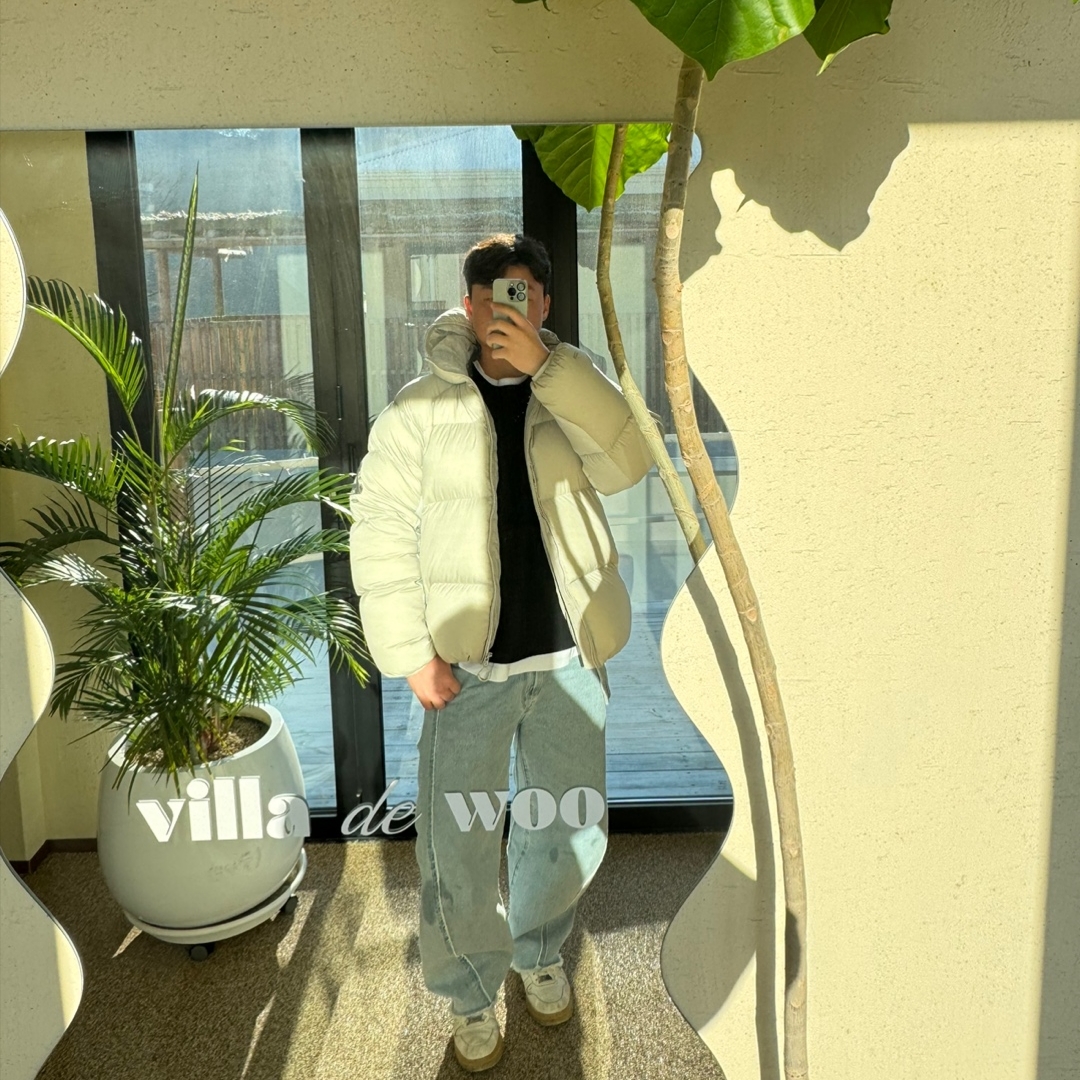 Palace Pertex Matte Balaclava Puffa Stone Arctica - 23FW 착용 스타일 - 1