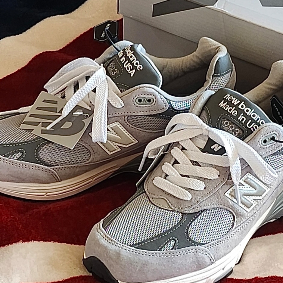 New Balance 993 Made in USA Grey - D Standard 착용 스타일