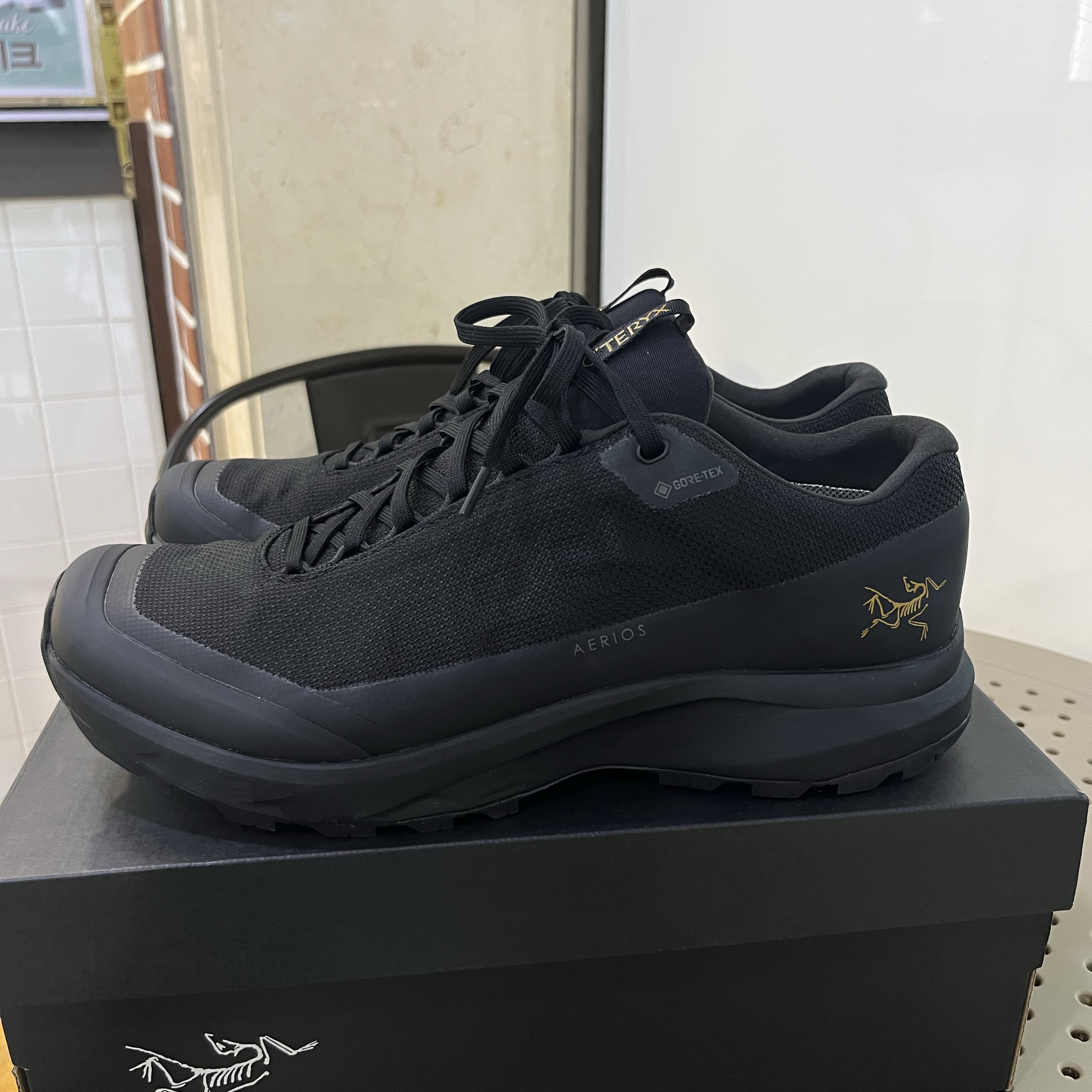 Arc'teryx Aerios FL 2 GTX Black, Arc'teryx Atom LT Hoody Black 착용 스타일 - 4